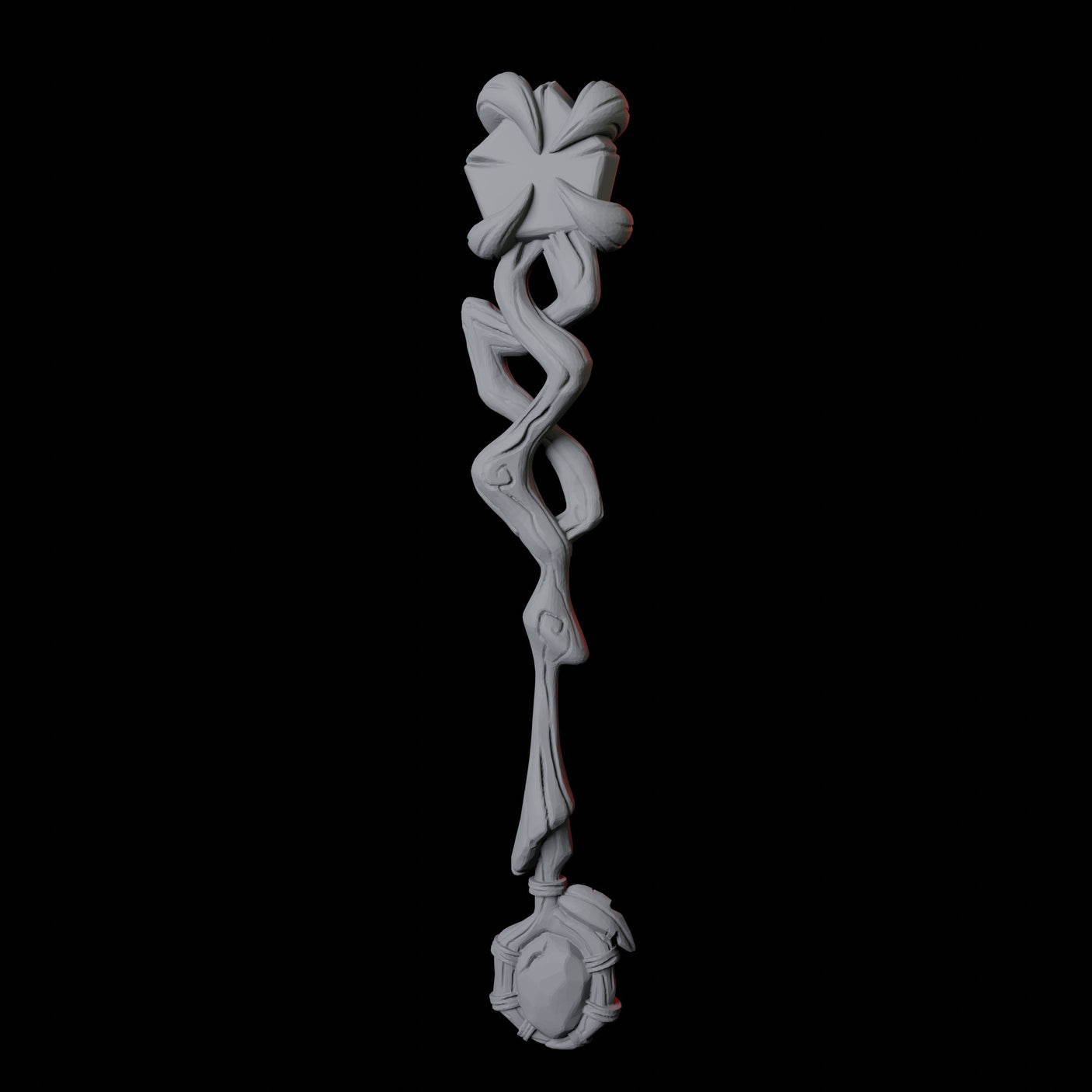 Wizard Staff C Miniature for Dungeons and Dragons, Pathfinder or other TTRPGs