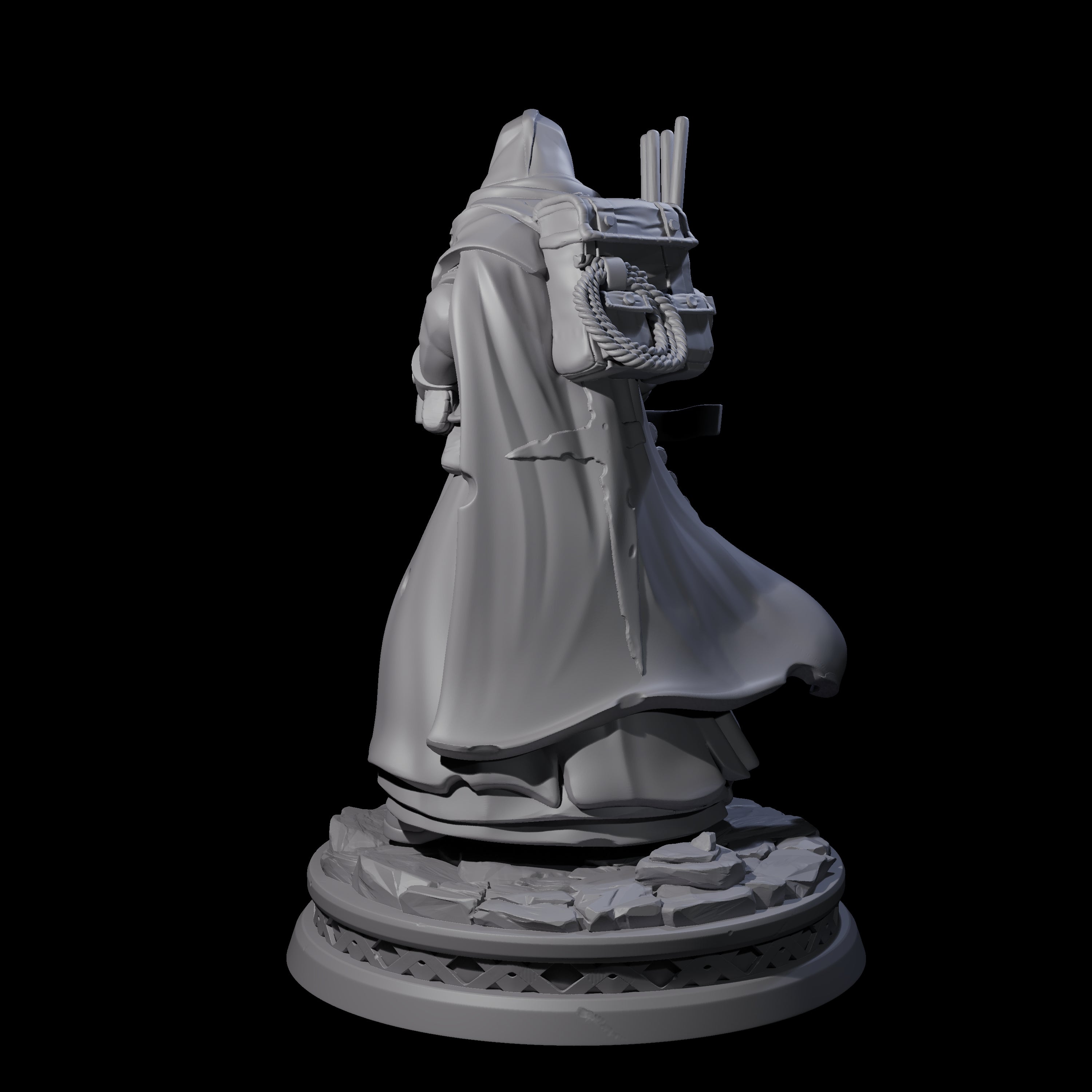 Wizened Crossbowman Miniature for Dungeons and Dragons, Pathfinder or other TTRPGs