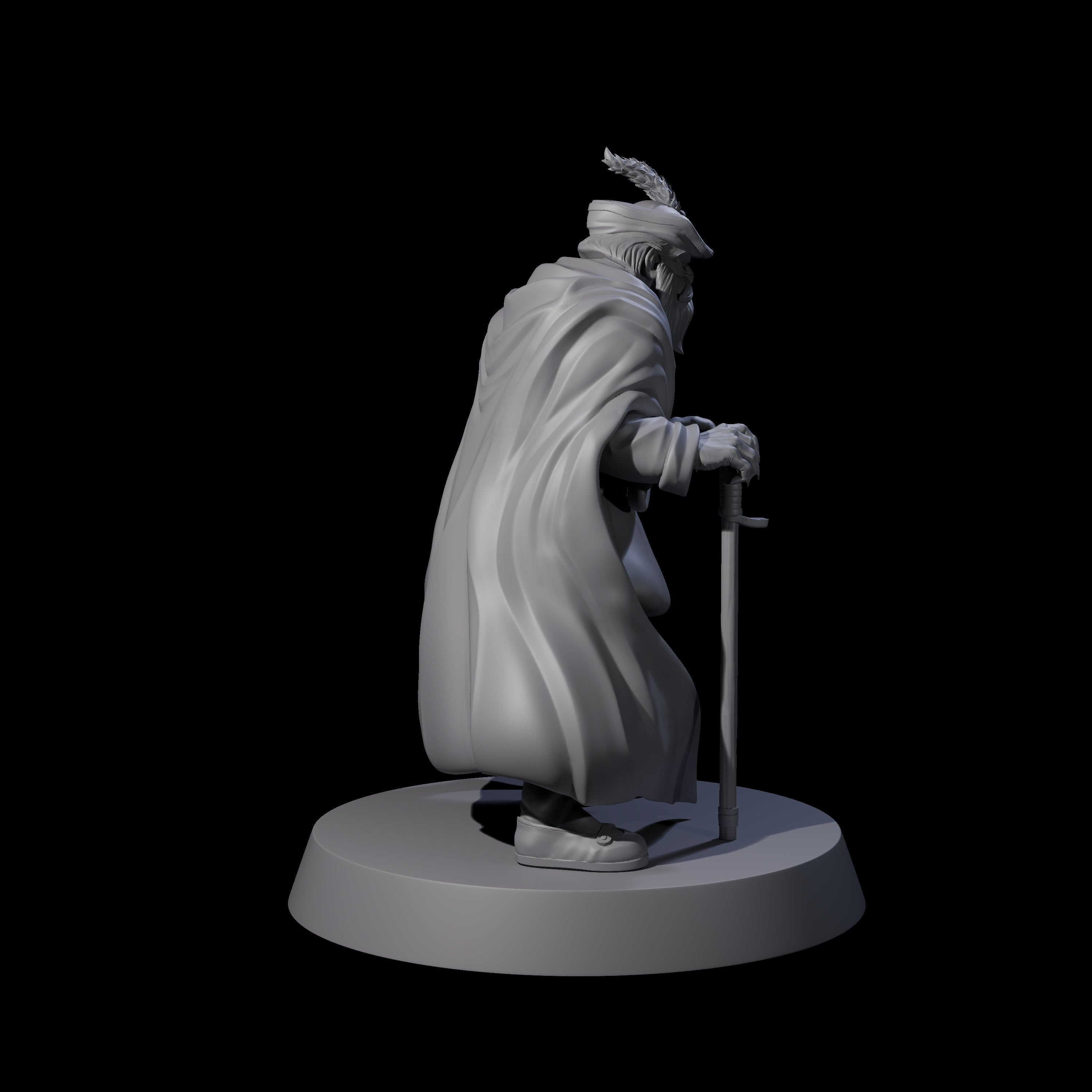 Wizened Noble Miniature for Dungeons and Dragons, Pathfinder or other TTRPGs