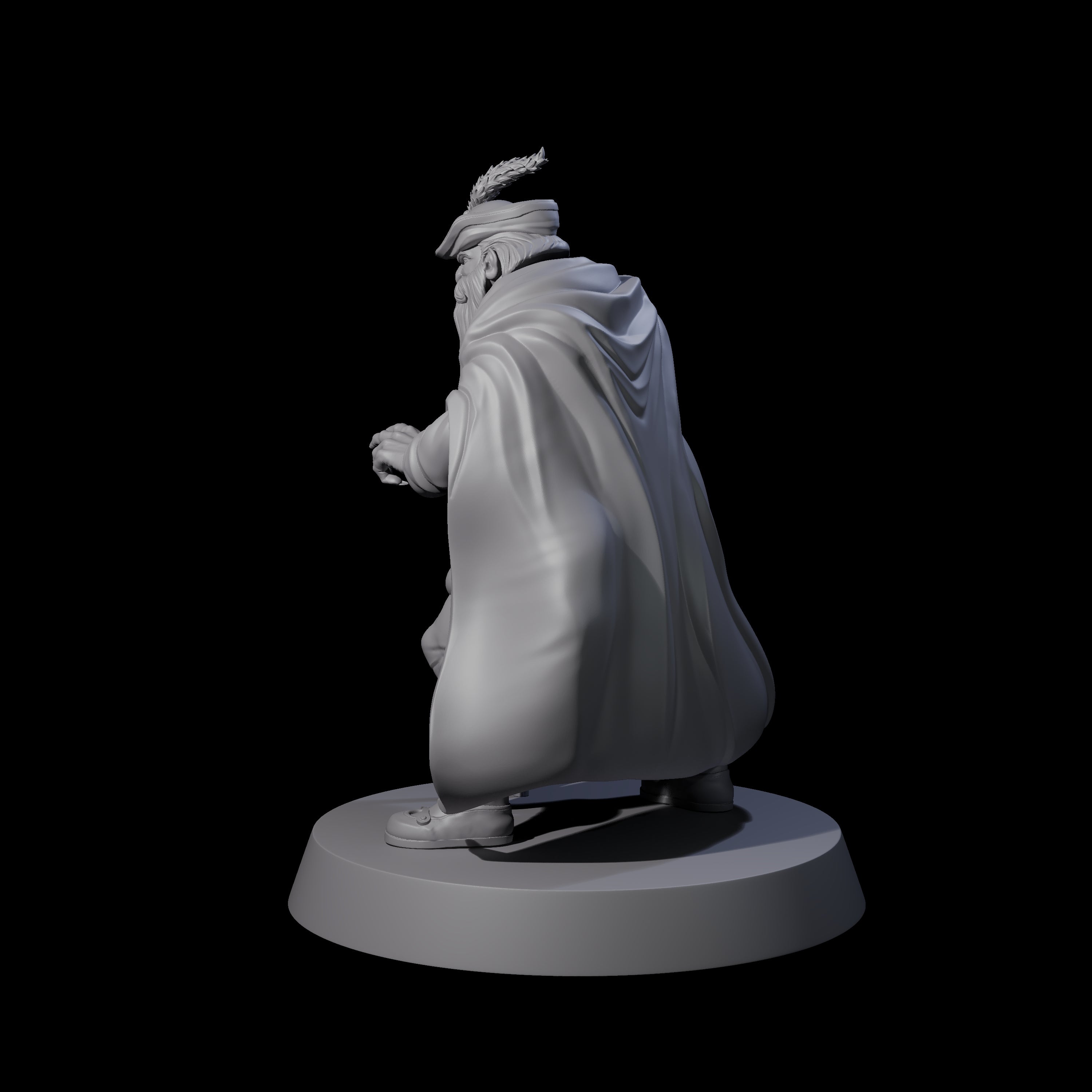 Wizened Noble Miniature for Dungeons and Dragons, Pathfinder or other TTRPGs