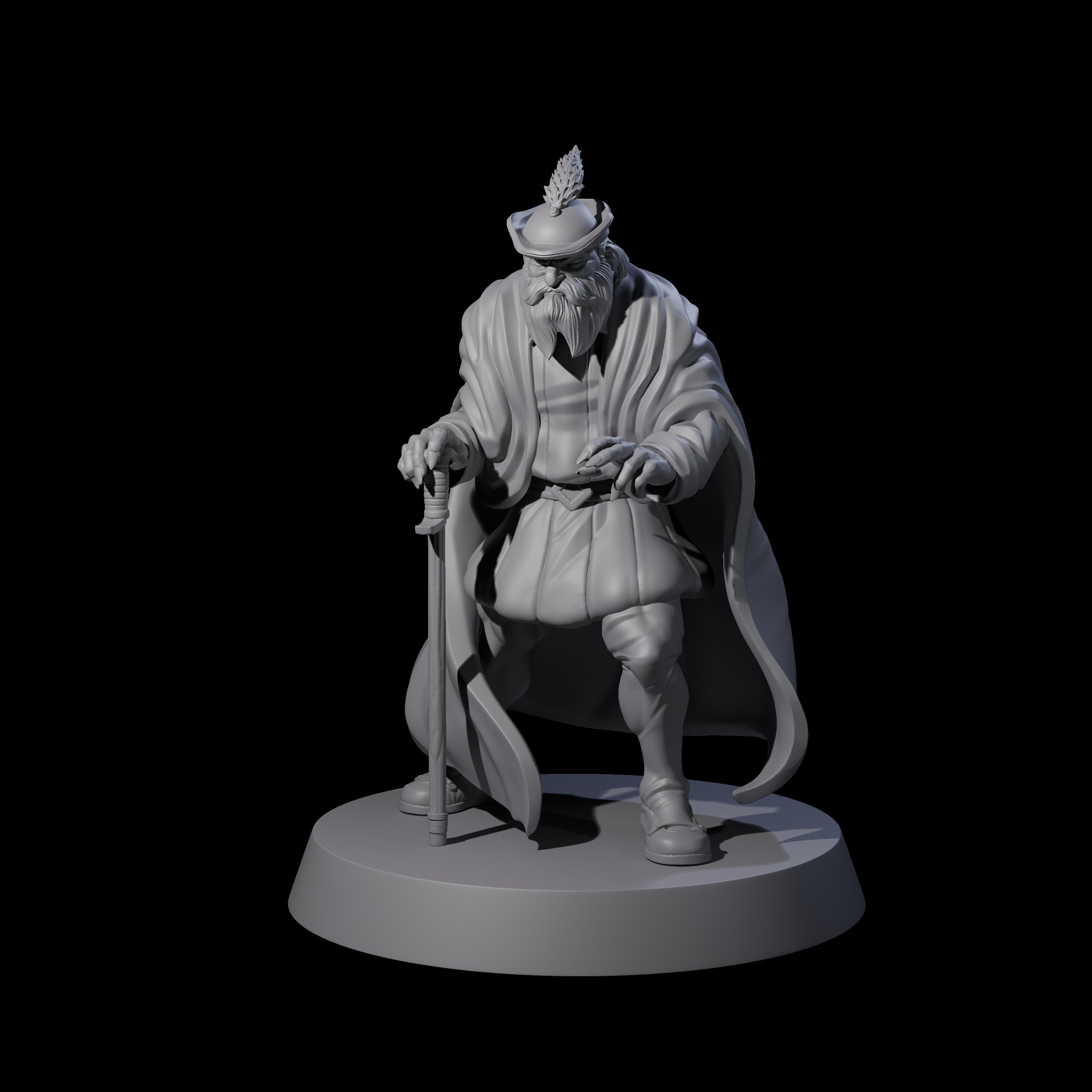 Wizened Noble Miniature for Dungeons and Dragons, Pathfinder or other TTRPGs