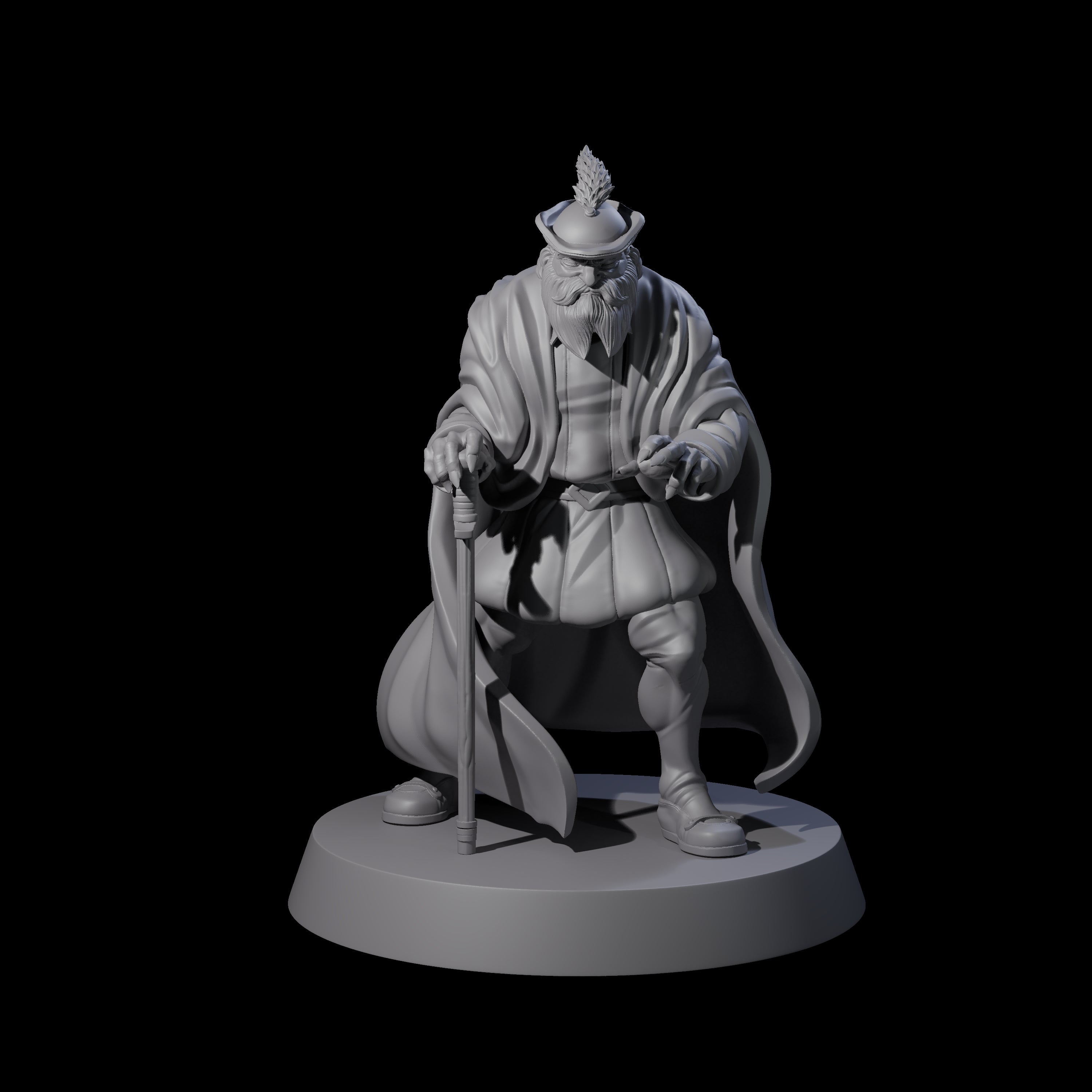 Wizened Noble Miniature for Dungeons and Dragons, Pathfinder or other TTRPGs