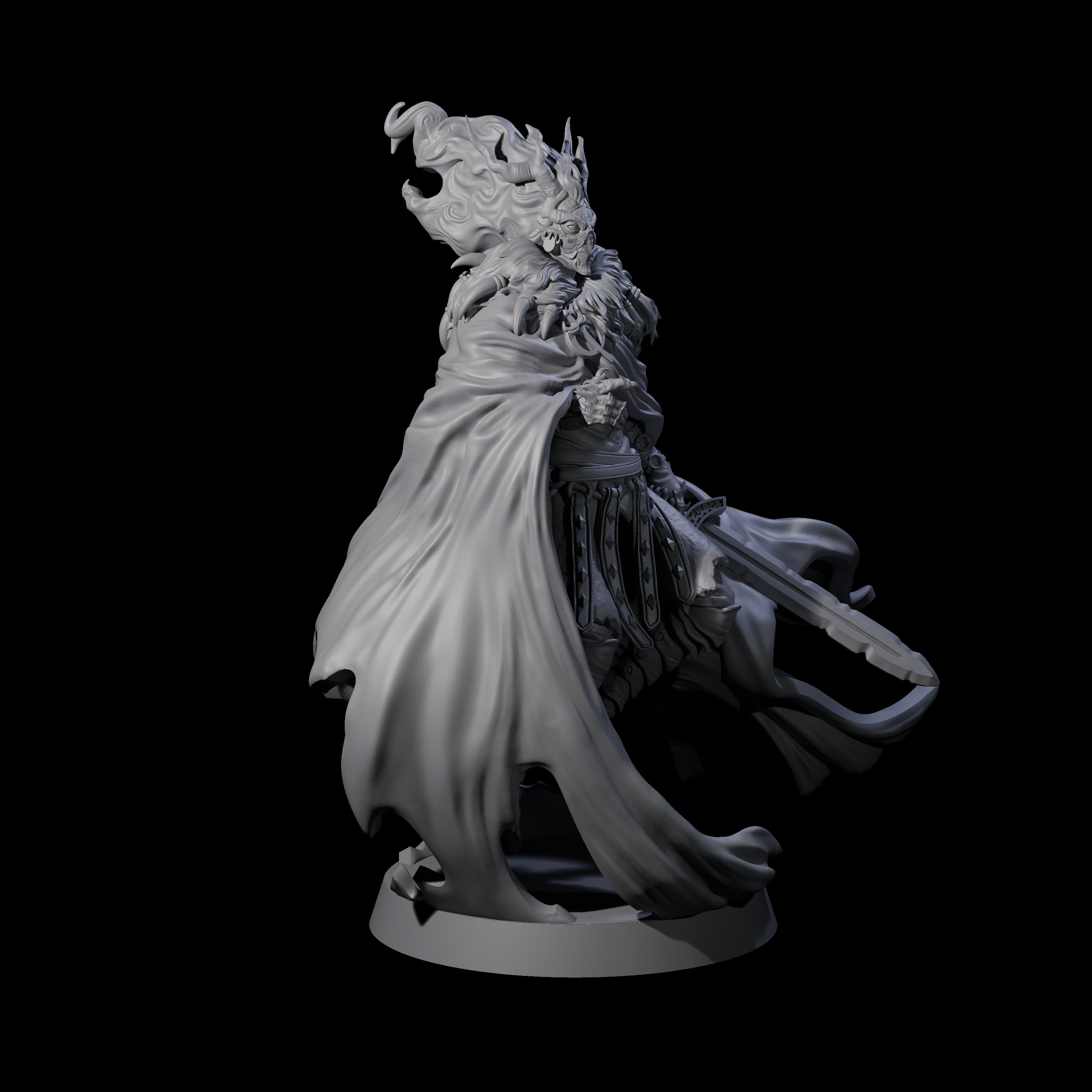 Woken Warrior of the Past Miniature for Dungeons and Dragons, Pathfinder or other TTRPGs