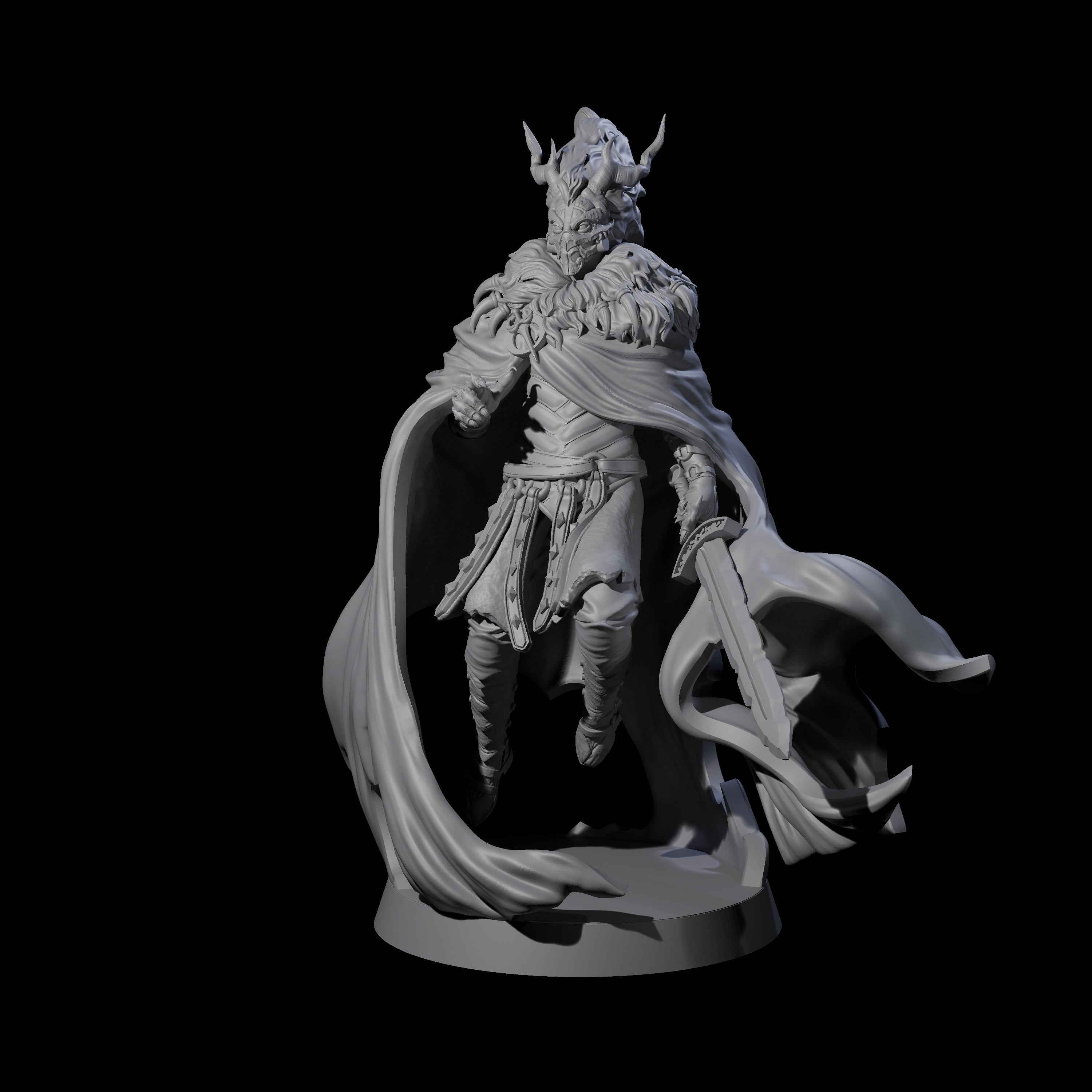 Woken Warrior of the Past Miniature for Dungeons and Dragons, Pathfinder or other TTRPGs