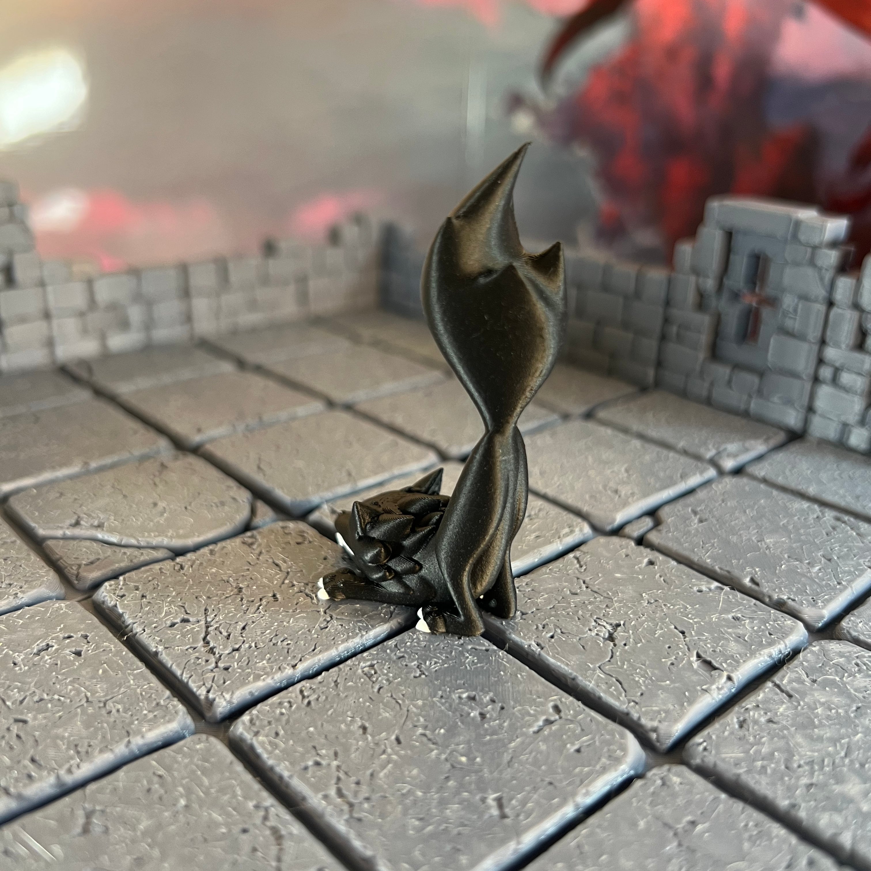 Wolves Howling Pouncing Pair Multicolour Table Ready Miniatures Miniature for Dungeons and Dragons, Pathfinder or other TTRPGs