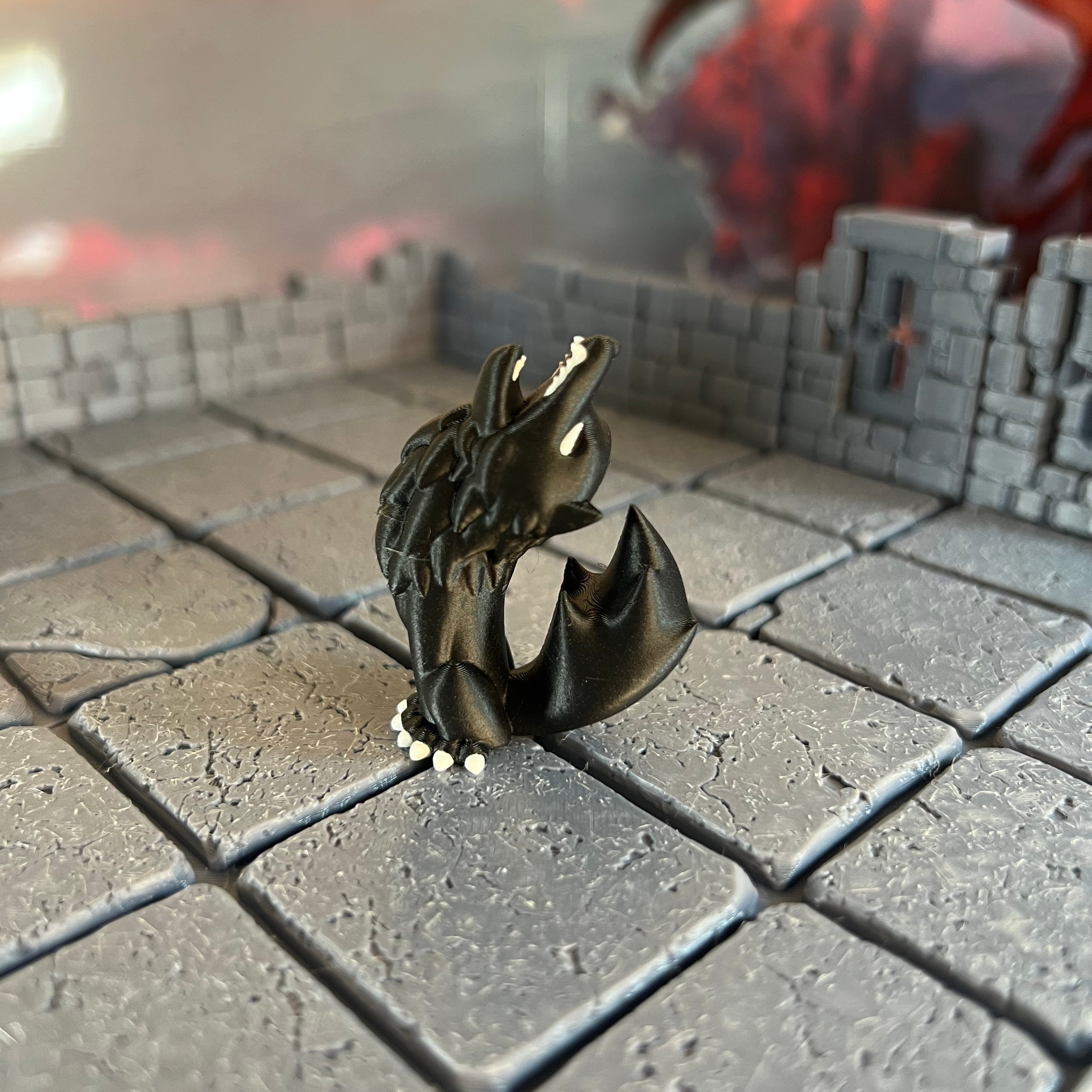 Wolves Howling Pouncing Pair Multicolour Table Ready Miniatures Miniature for Dungeons and Dragons, Pathfinder or other TTRPGs