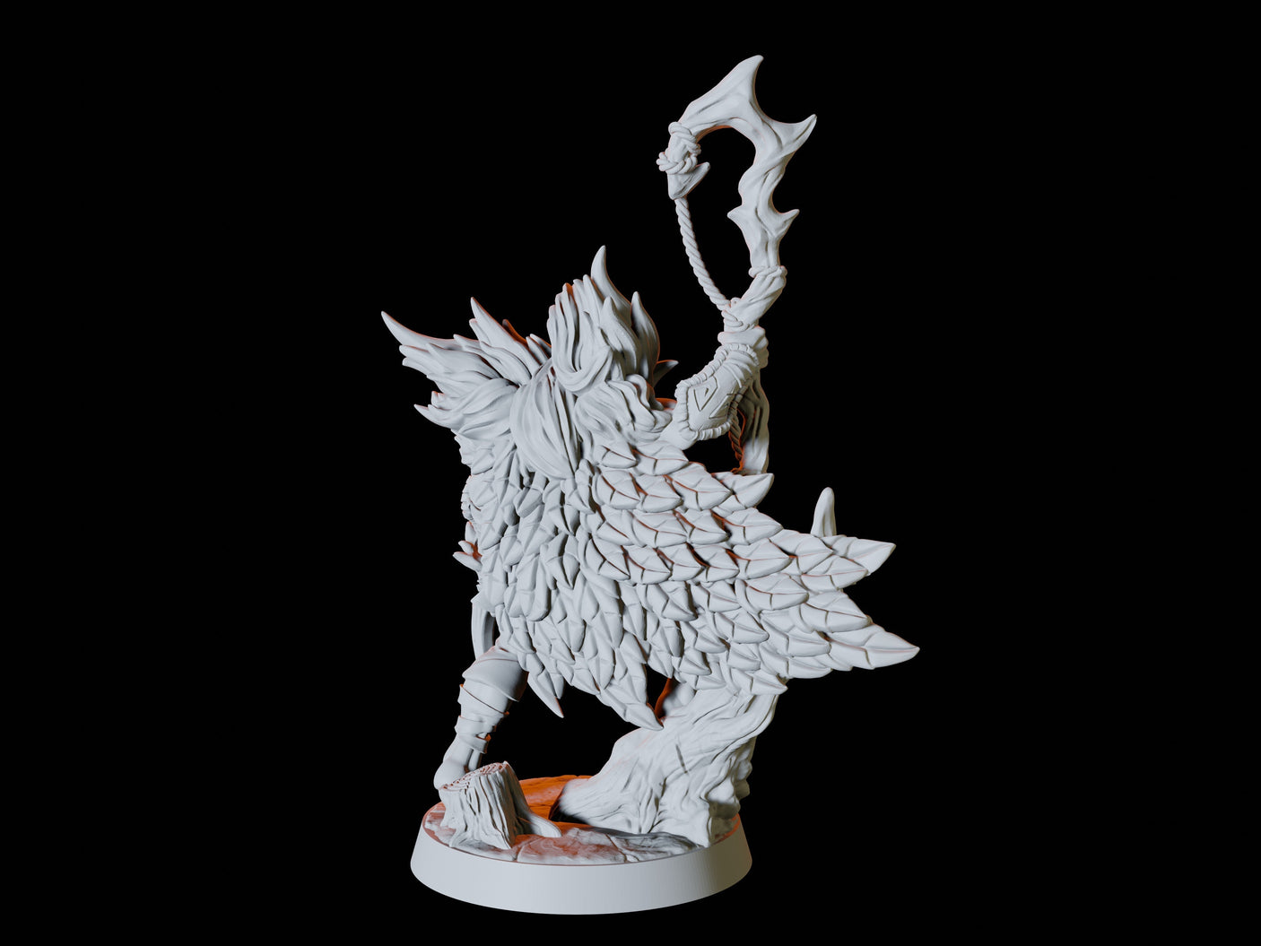 Wood Elf Druid Miniature for Dungeons and Dragons, Pathfinder or other TTRPGs