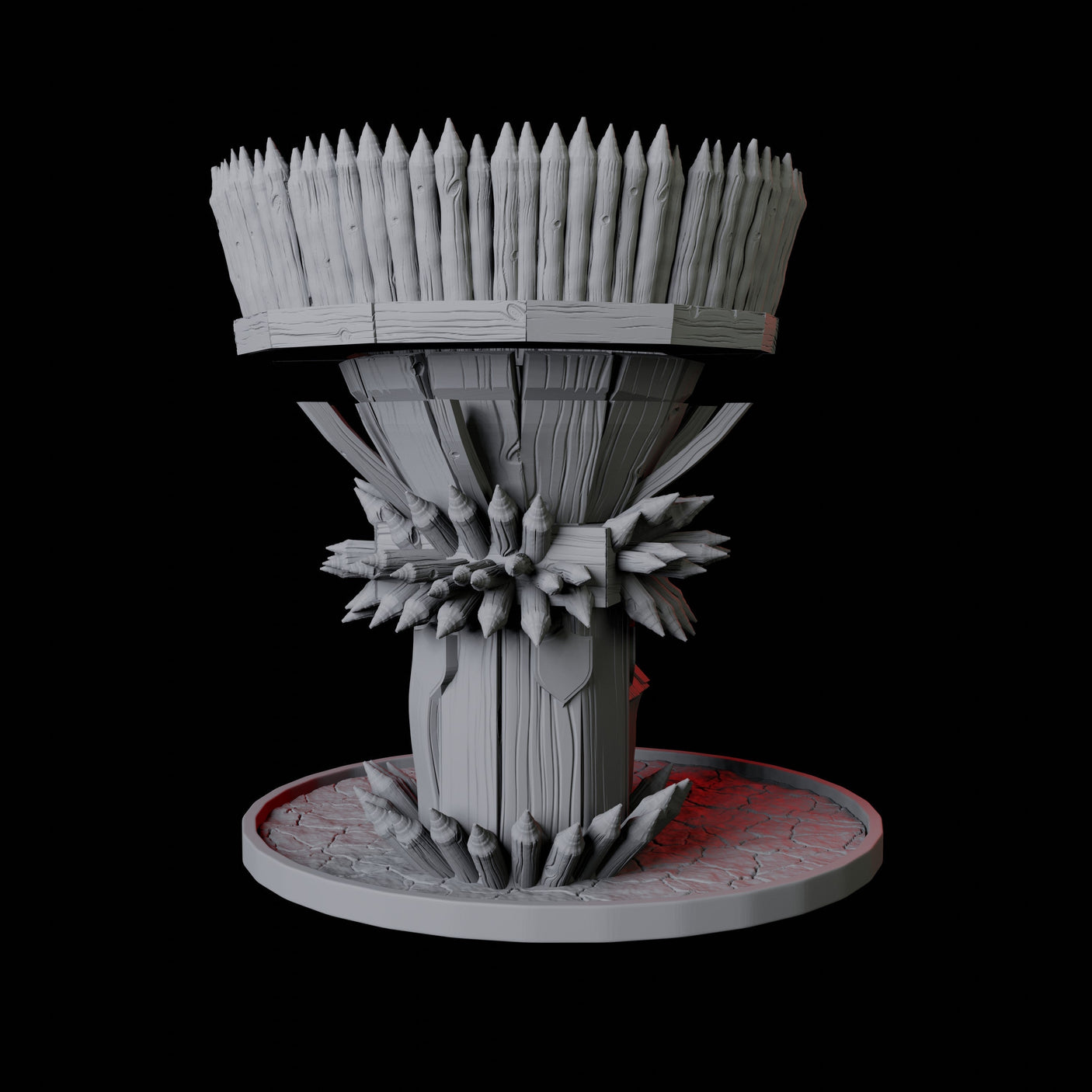 Wooden Tower Dice Tower Miniature for Dungeons and Dragons, Pathfinder or other TTRPGs
