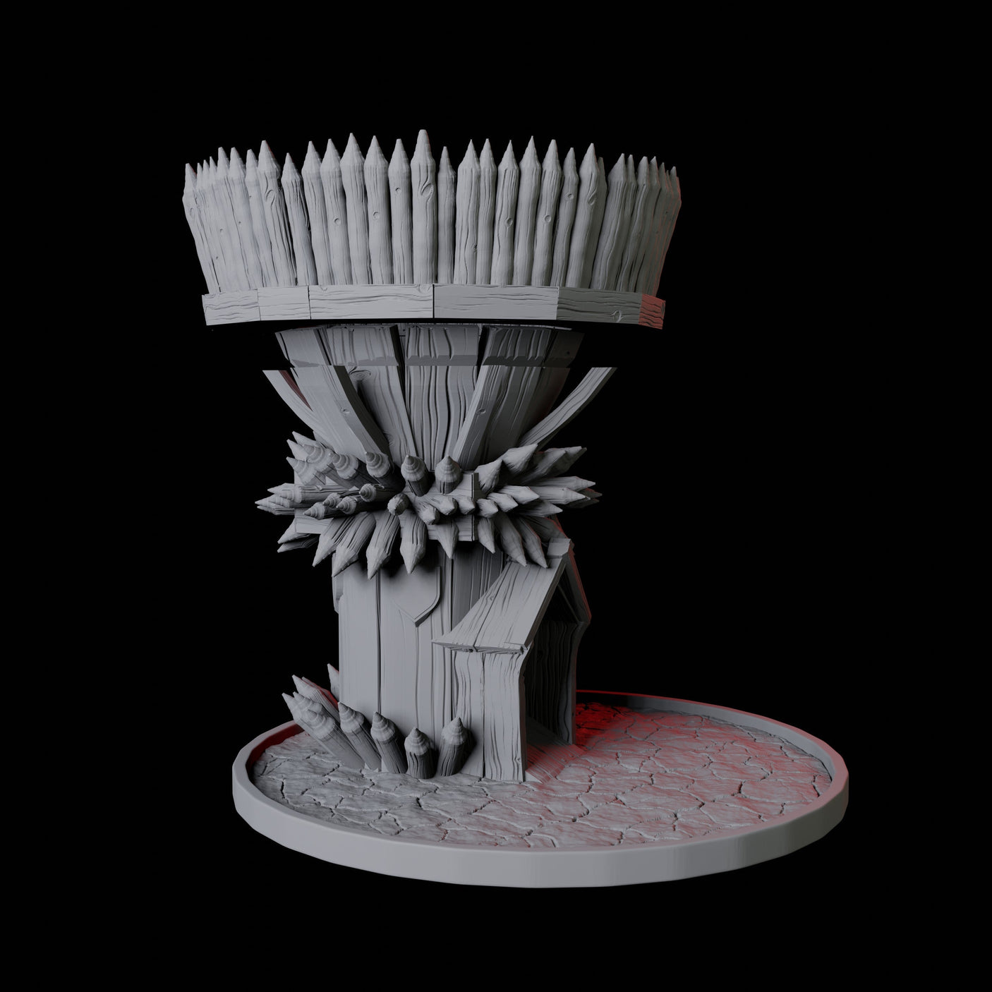 Wooden Tower Dice Tower Miniature for Dungeons and Dragons, Pathfinder or other TTRPGs