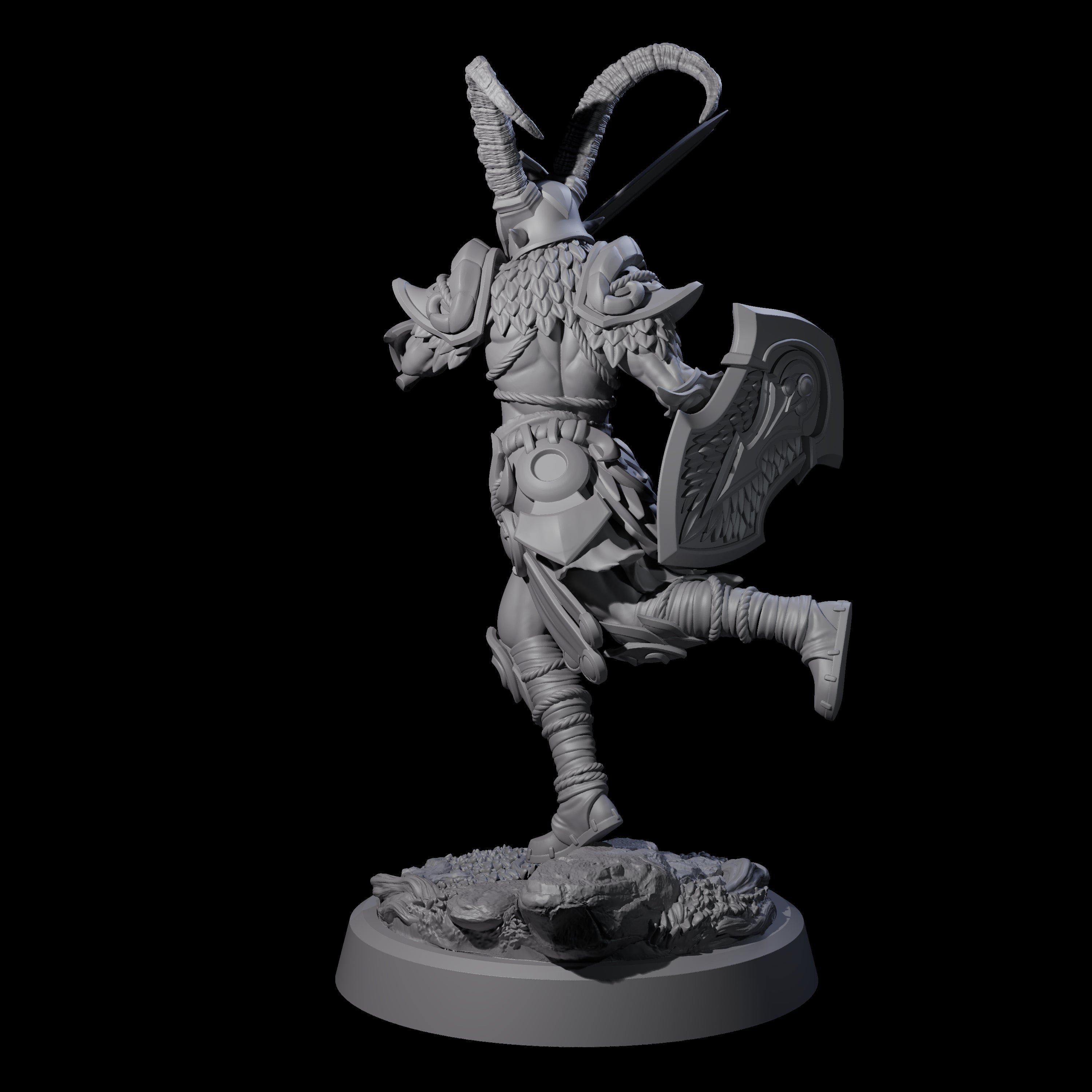 Woodland Armoured Elf Fighter A Miniature for Dungeons and Dragons, Pathfinder or other TTRPGs