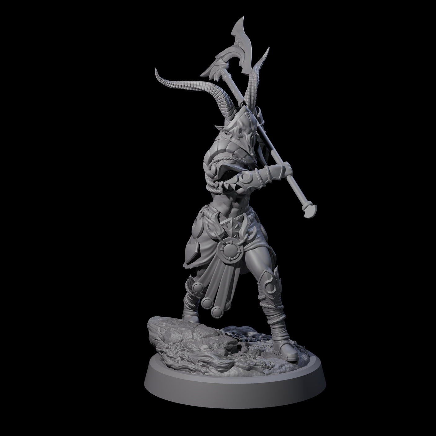 Woodland Armoured Elf Fighter B Miniature for Dungeons and Dragons, Pathfinder or other TTRPGs