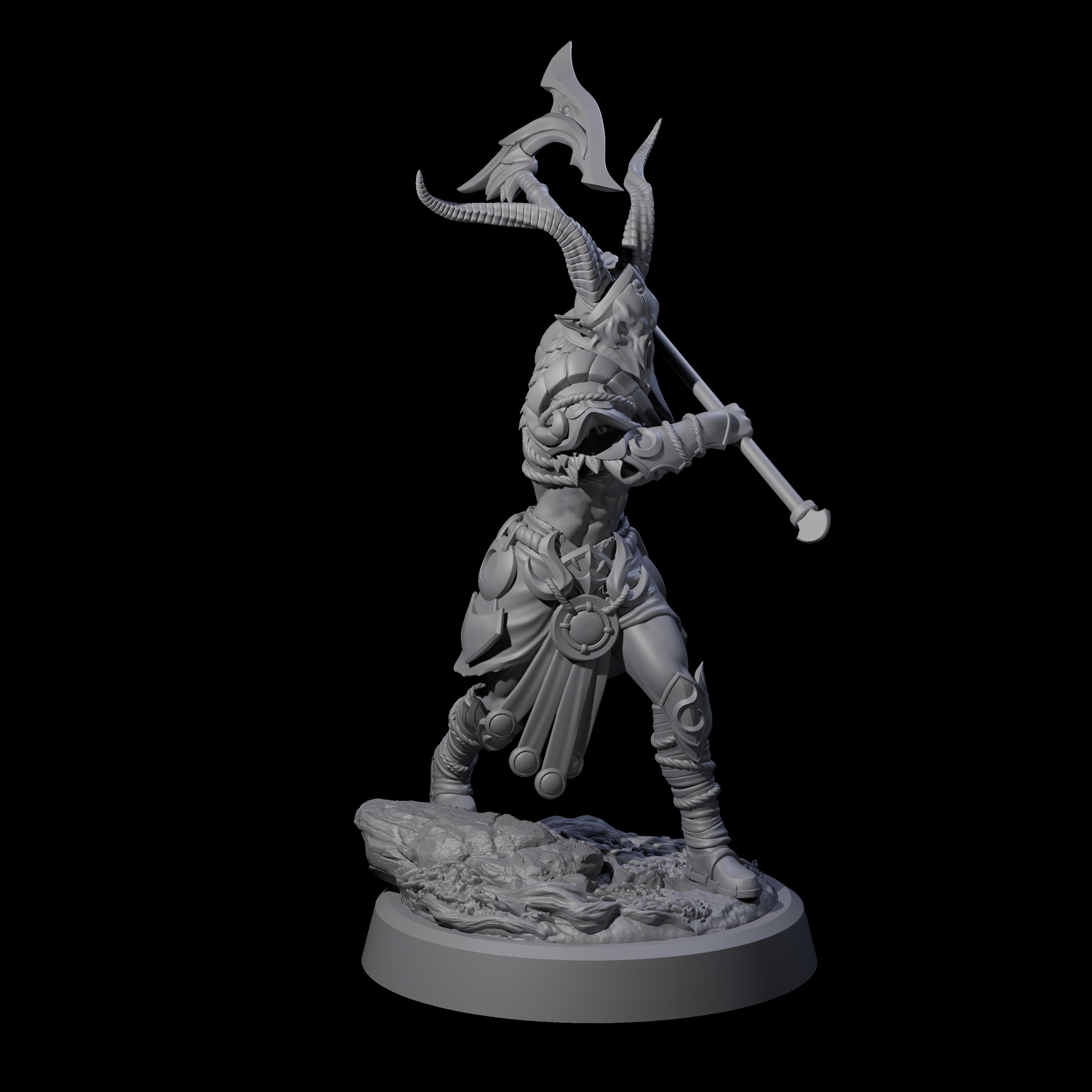 Woodland Armoured Elf Fighter B Miniature for Dungeons and Dragons, Pathfinder or other TTRPGs