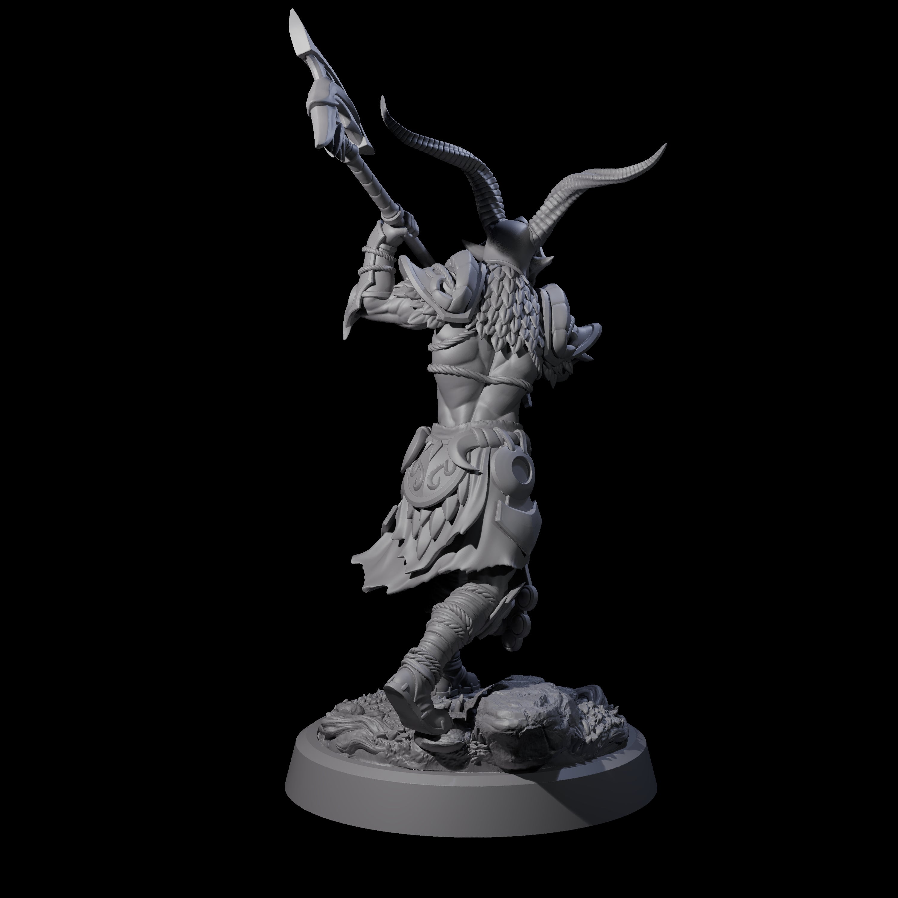 Woodland Armoured Elf Fighter B Miniature for Dungeons and Dragons, Pathfinder or other TTRPGs