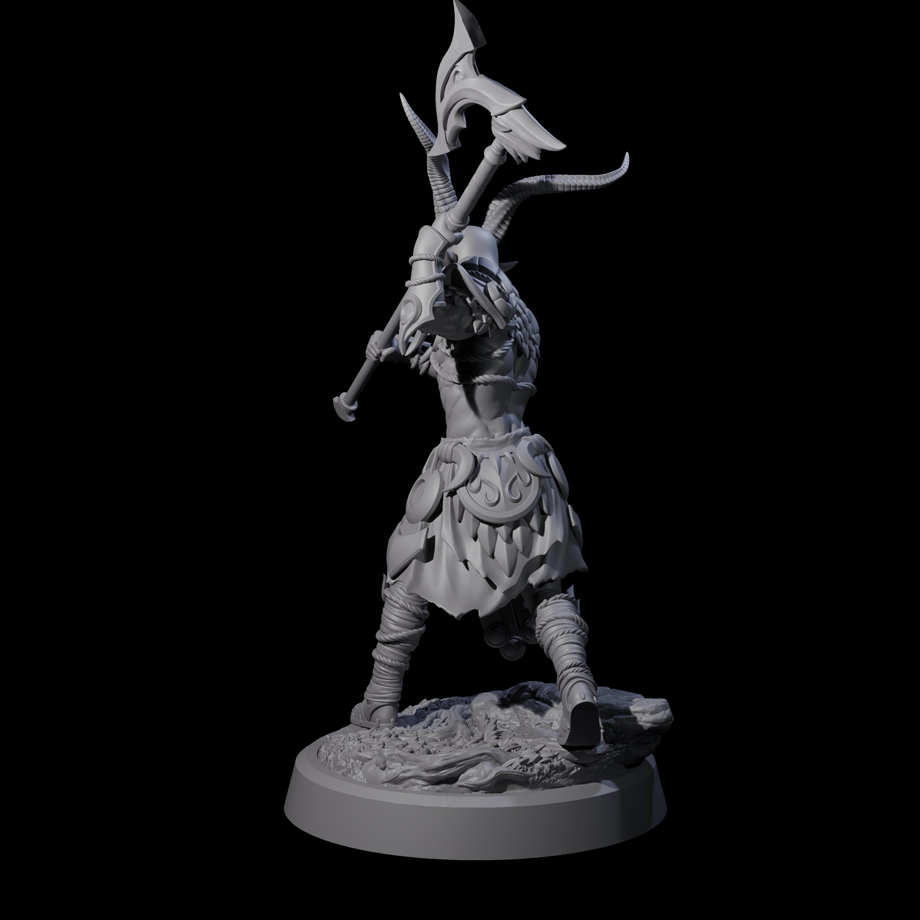 Woodland Armoured Elf Fighter B Miniature for Dungeons and Dragons, Pathfinder or other TTRPGs