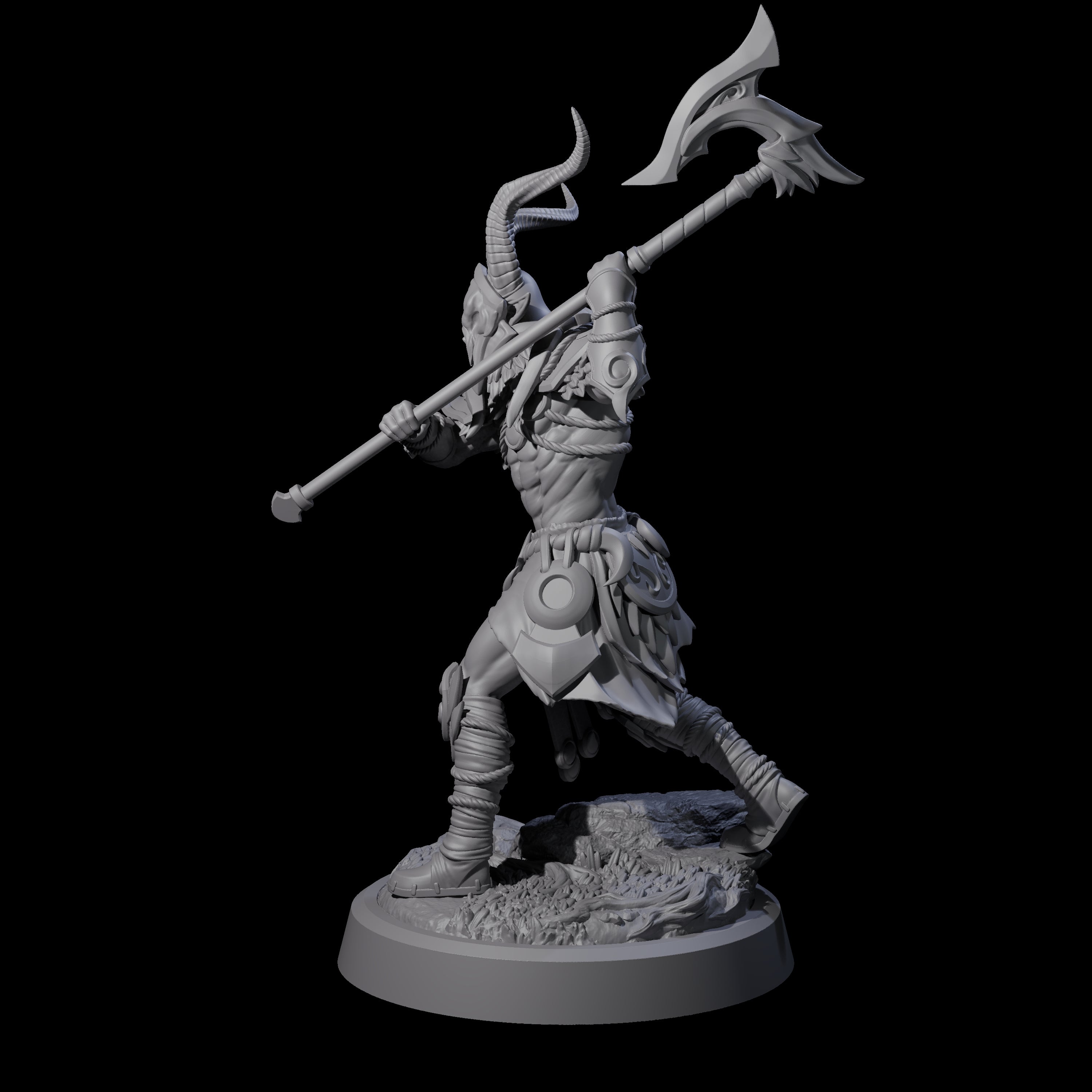 Woodland Armoured Elf Fighter B Miniature for Dungeons and Dragons, Pathfinder or other TTRPGs