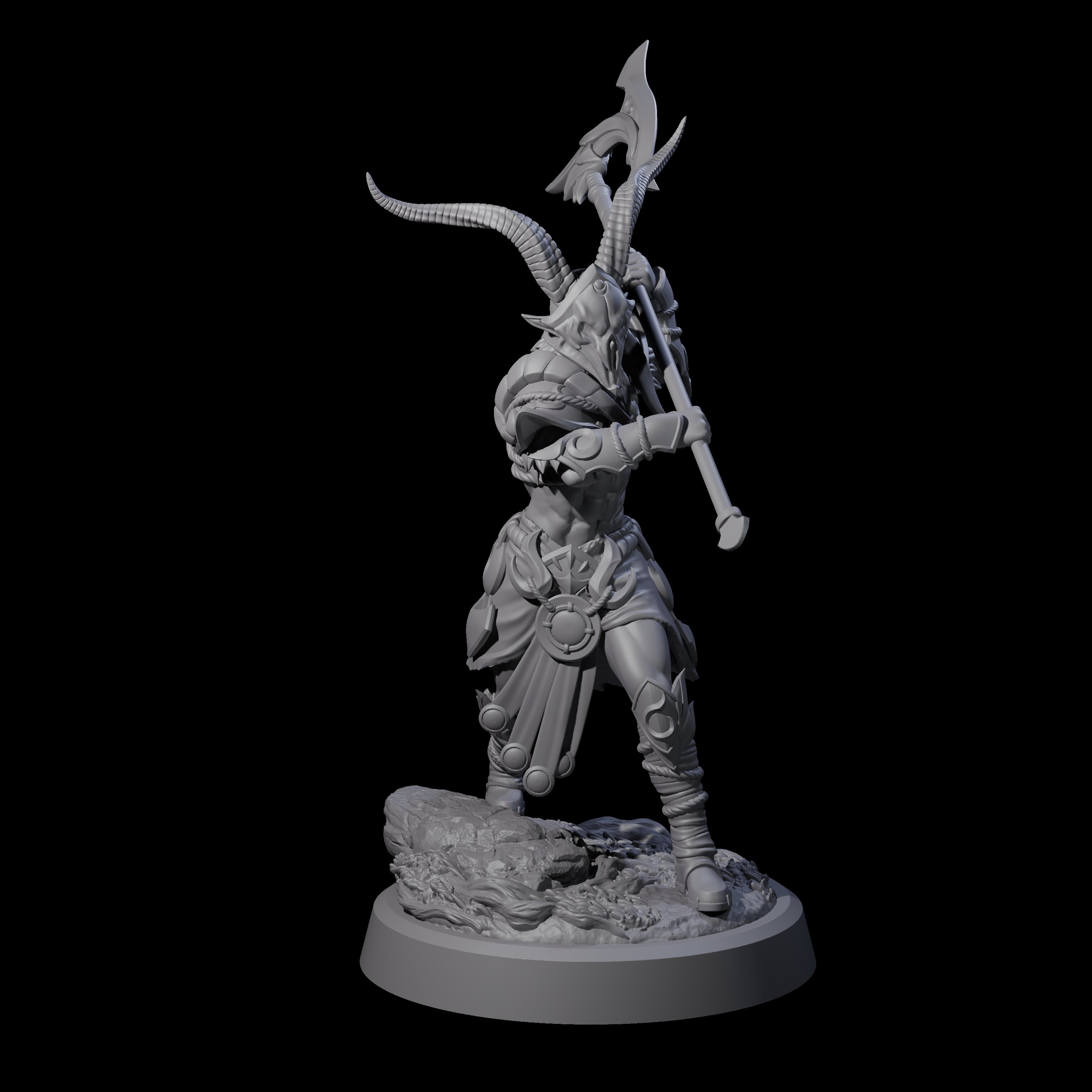 Woodland Armoured Elf Fighter B Miniature for Dungeons and Dragons, Pathfinder or other TTRPGs