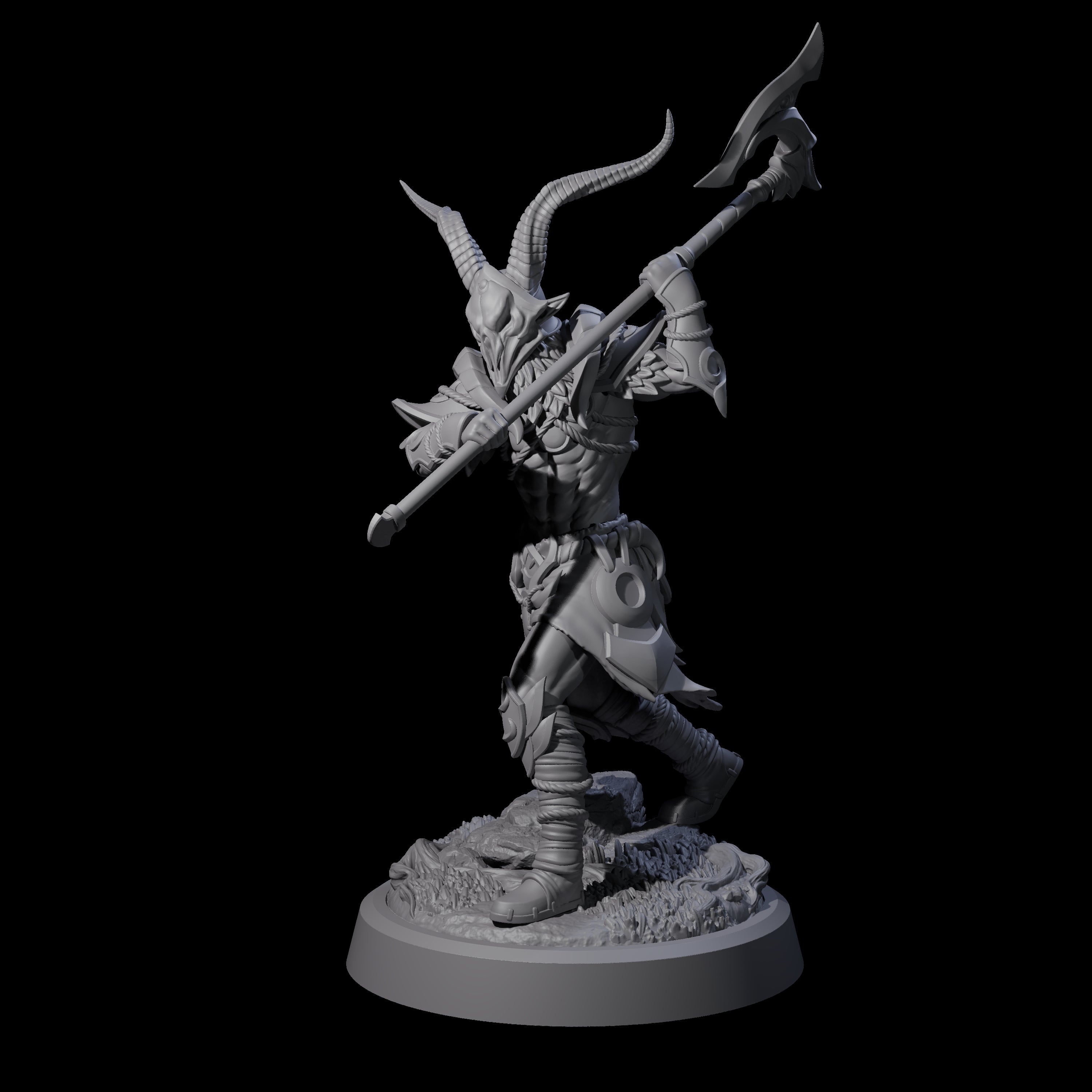 Woodland Armoured Elf Fighter B Miniature for Dungeons and Dragons, Pathfinder or other TTRPGs