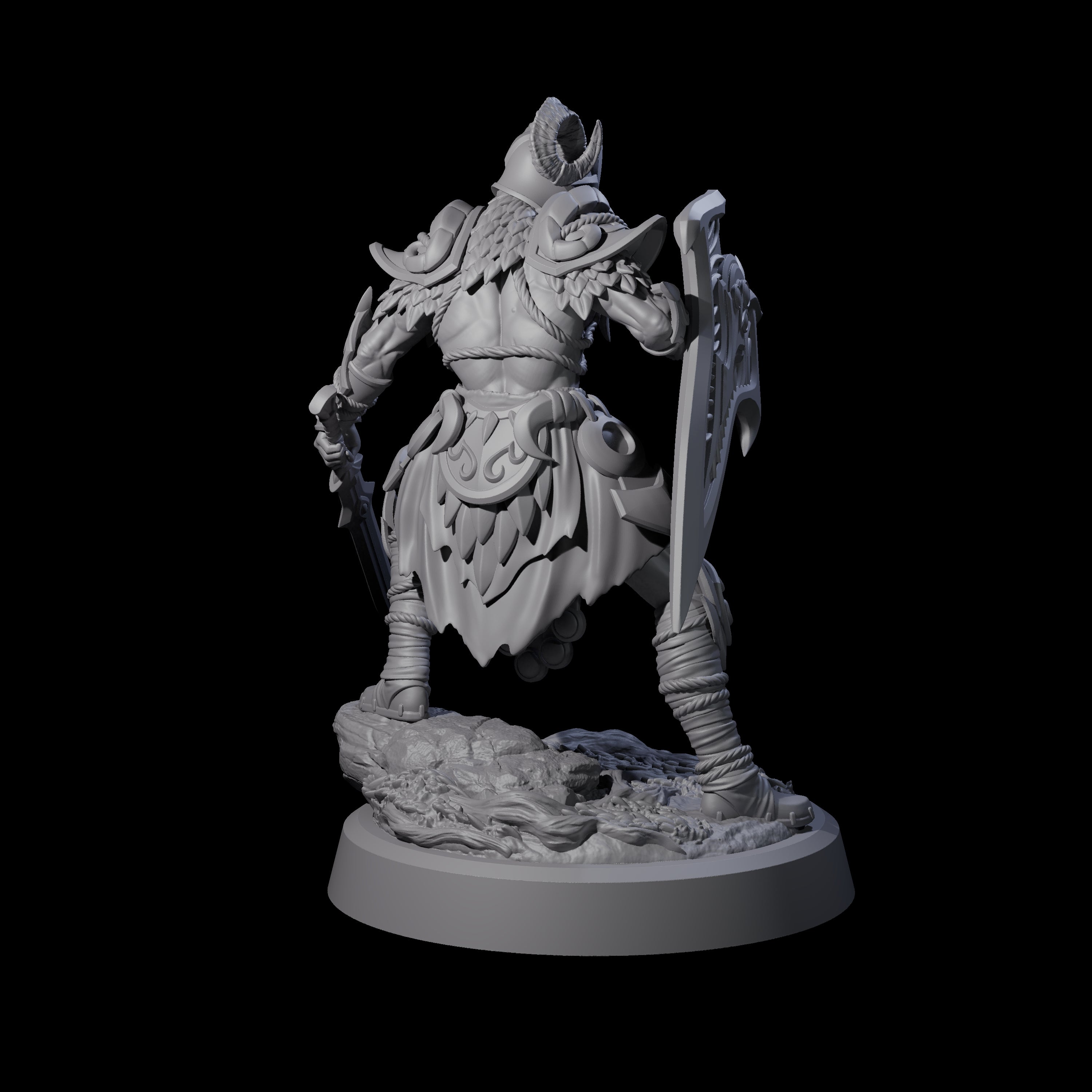 Woodland Armoured Elf Fighter D Miniature for Dungeons and Dragons, Pathfinder or other TTRPGs