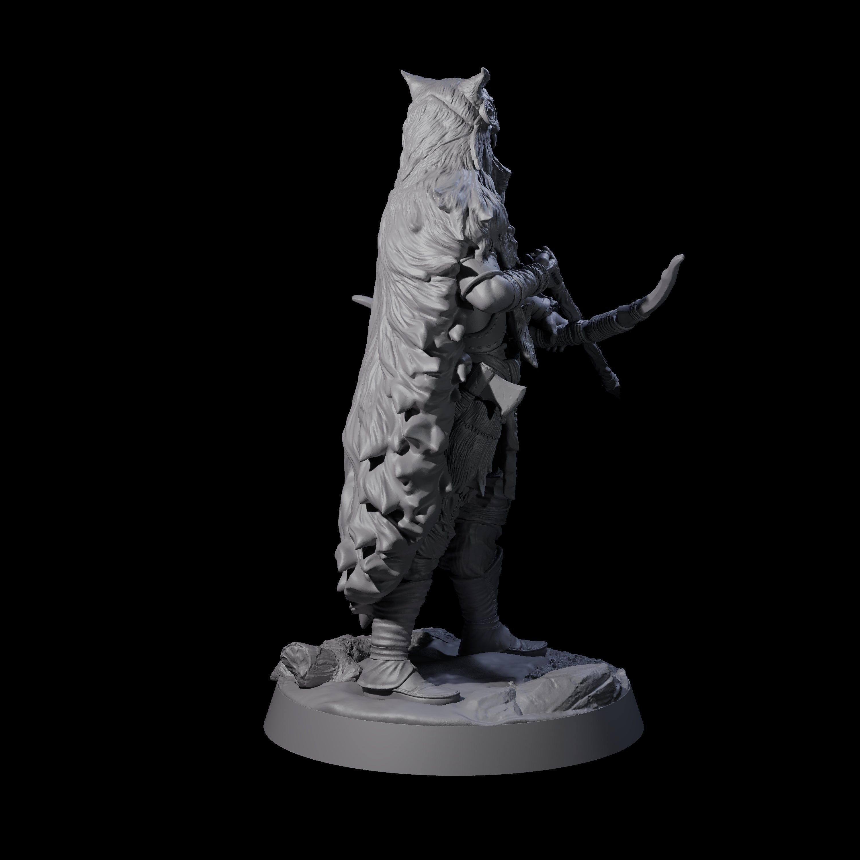 Woodland Hunt Master Miniature for Dungeons and Dragons, Pathfinder or other TTRPGs
