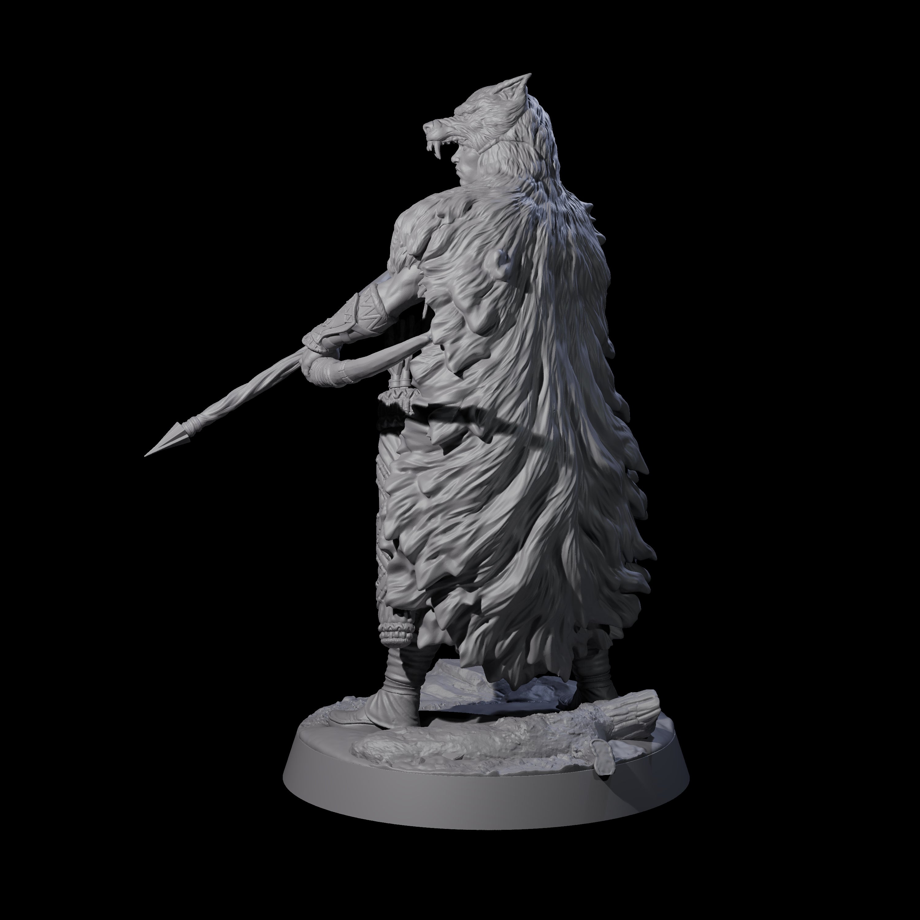 Woodland Hunt Master Miniature for Dungeons and Dragons, Pathfinder or other TTRPGs