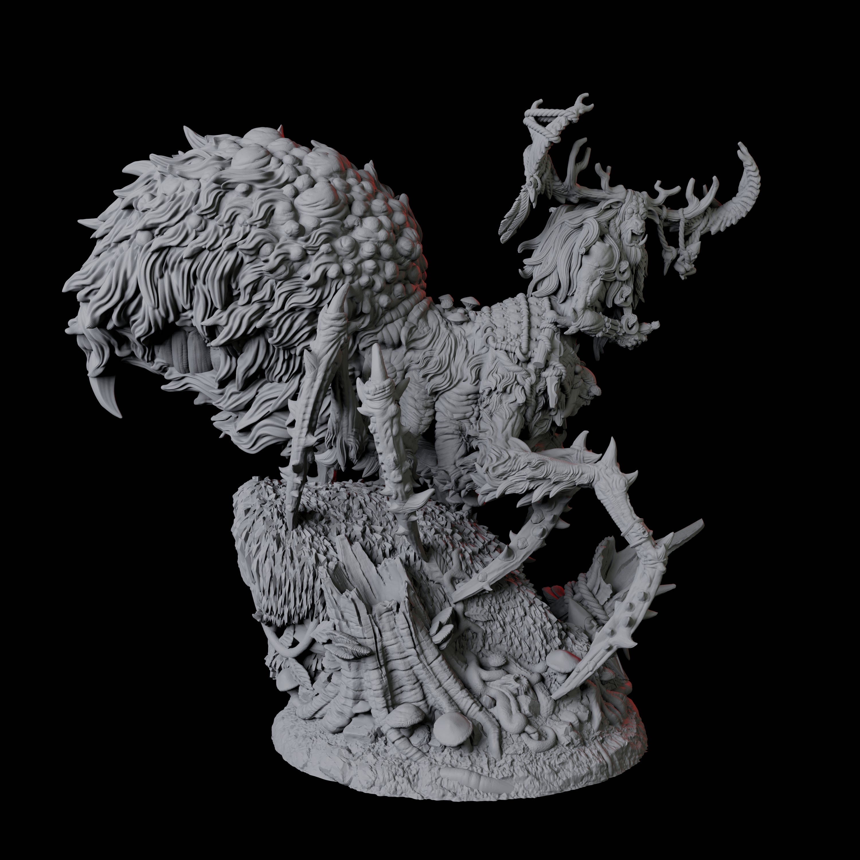 Woodland Yakfolk Drider Miniature for Dungeons and Dragons, Pathfinder or other TTRPGs