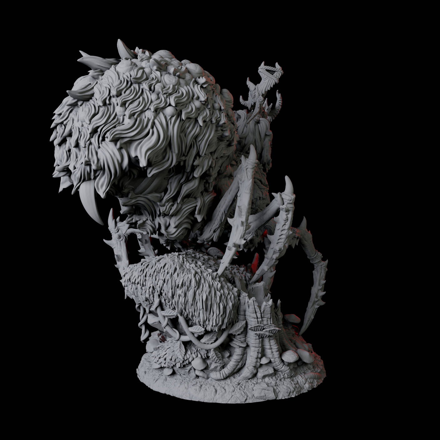 Woodland Yakfolk Drider Miniature for Dungeons and Dragons, Pathfinder or other TTRPGs
