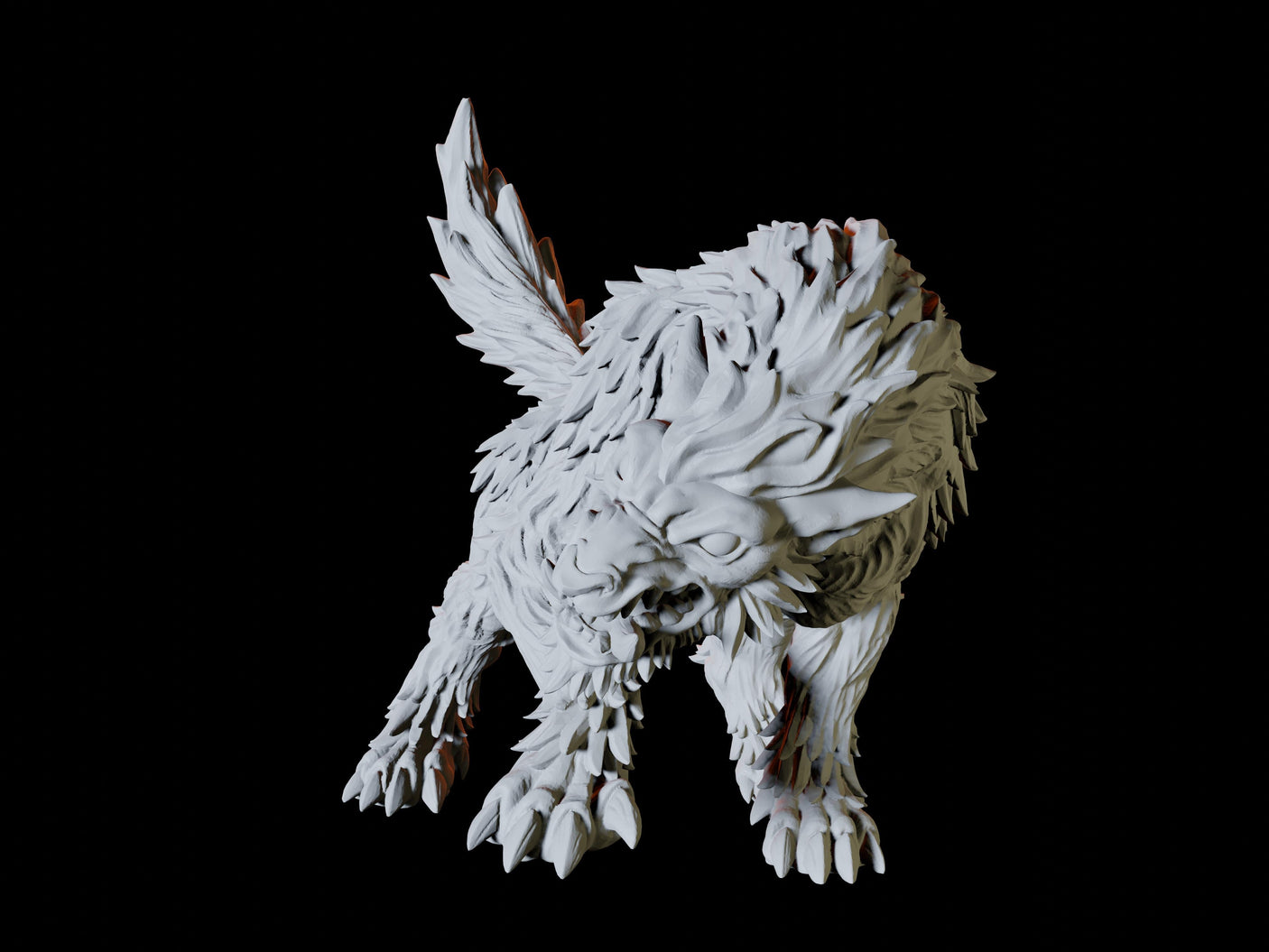 Worg Miniature for Dungeons and Dragons, Pathfinder or other TTRPGs
