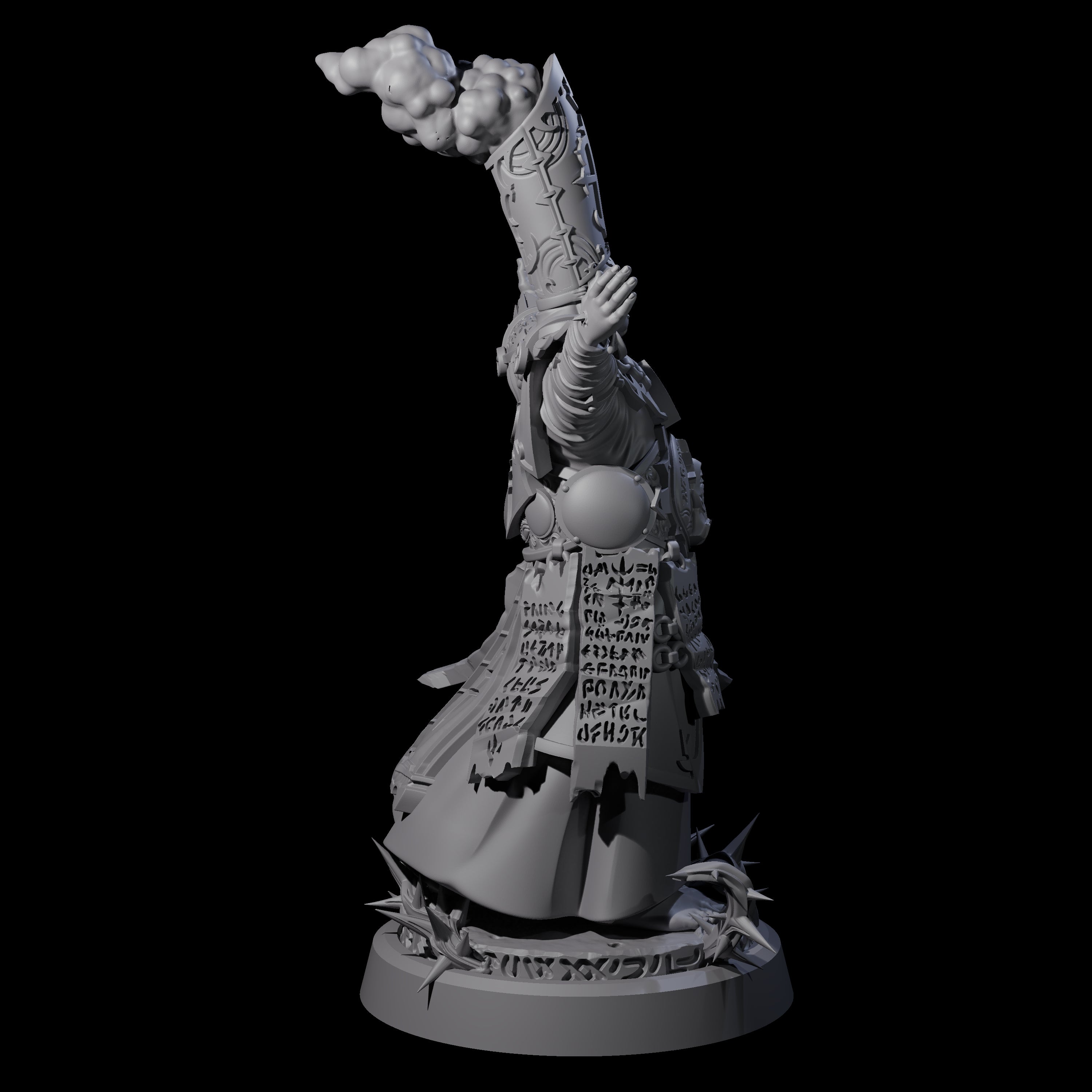 Worshipping Masked Clergy A Miniature for Dungeons and Dragons, Pathfinder or other TTRPGs