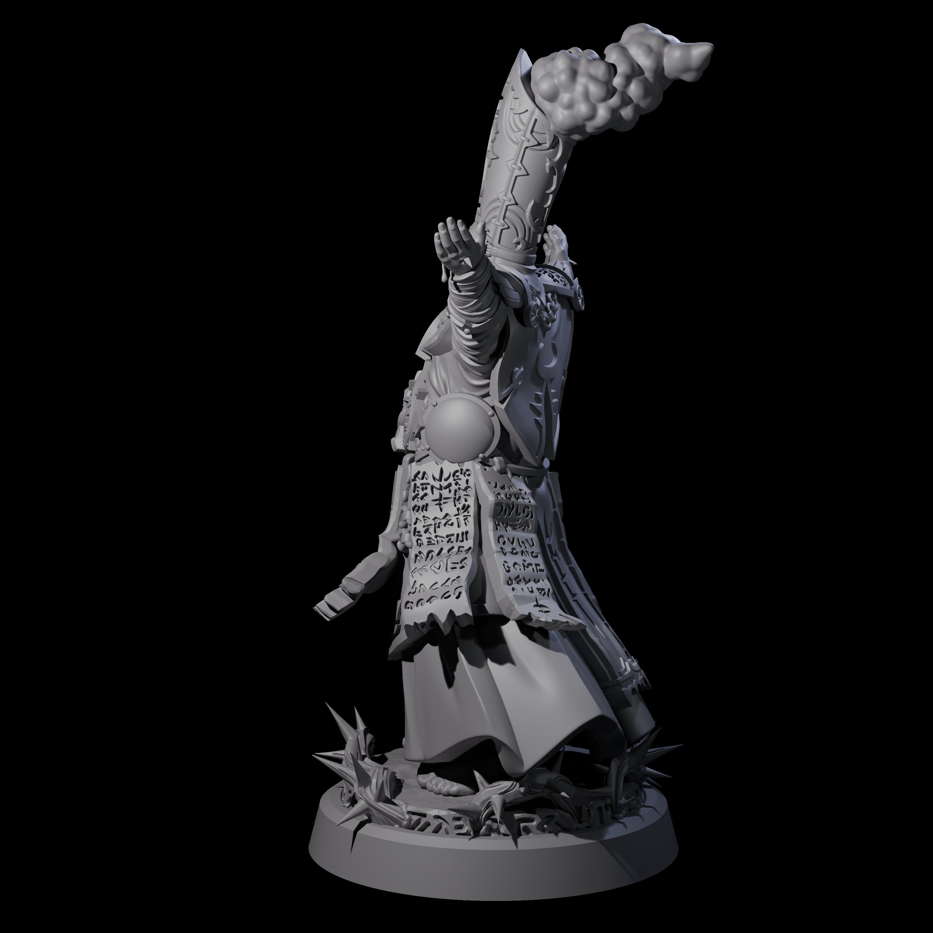 Worshipping Masked Clergy A Miniature for Dungeons and Dragons, Pathfinder or other TTRPGs