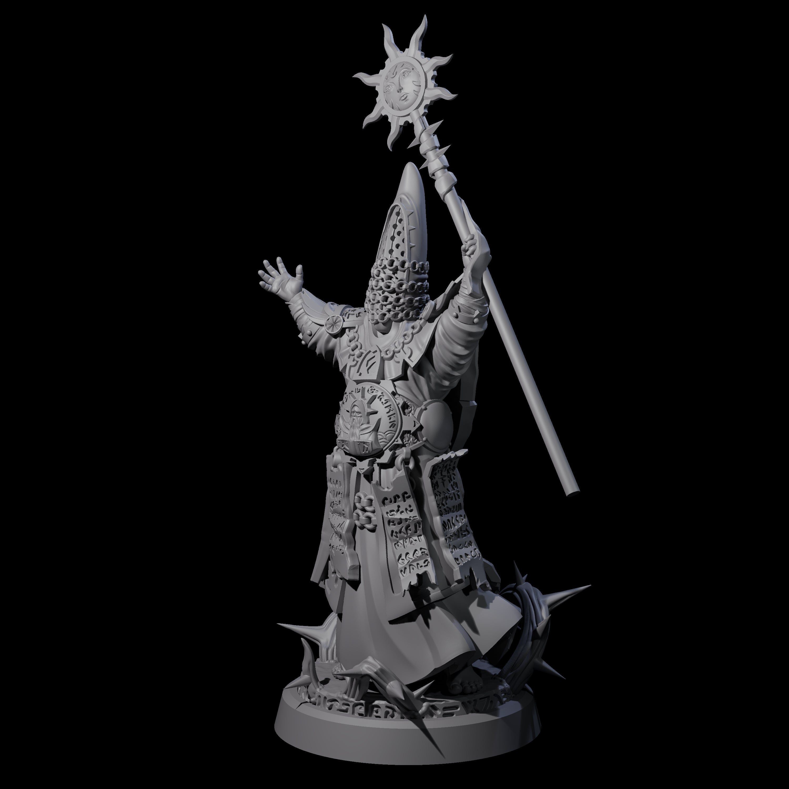 Worshipping Masked Clergy B Miniature for Dungeons and Dragons, Pathfinder or other TTRPGs