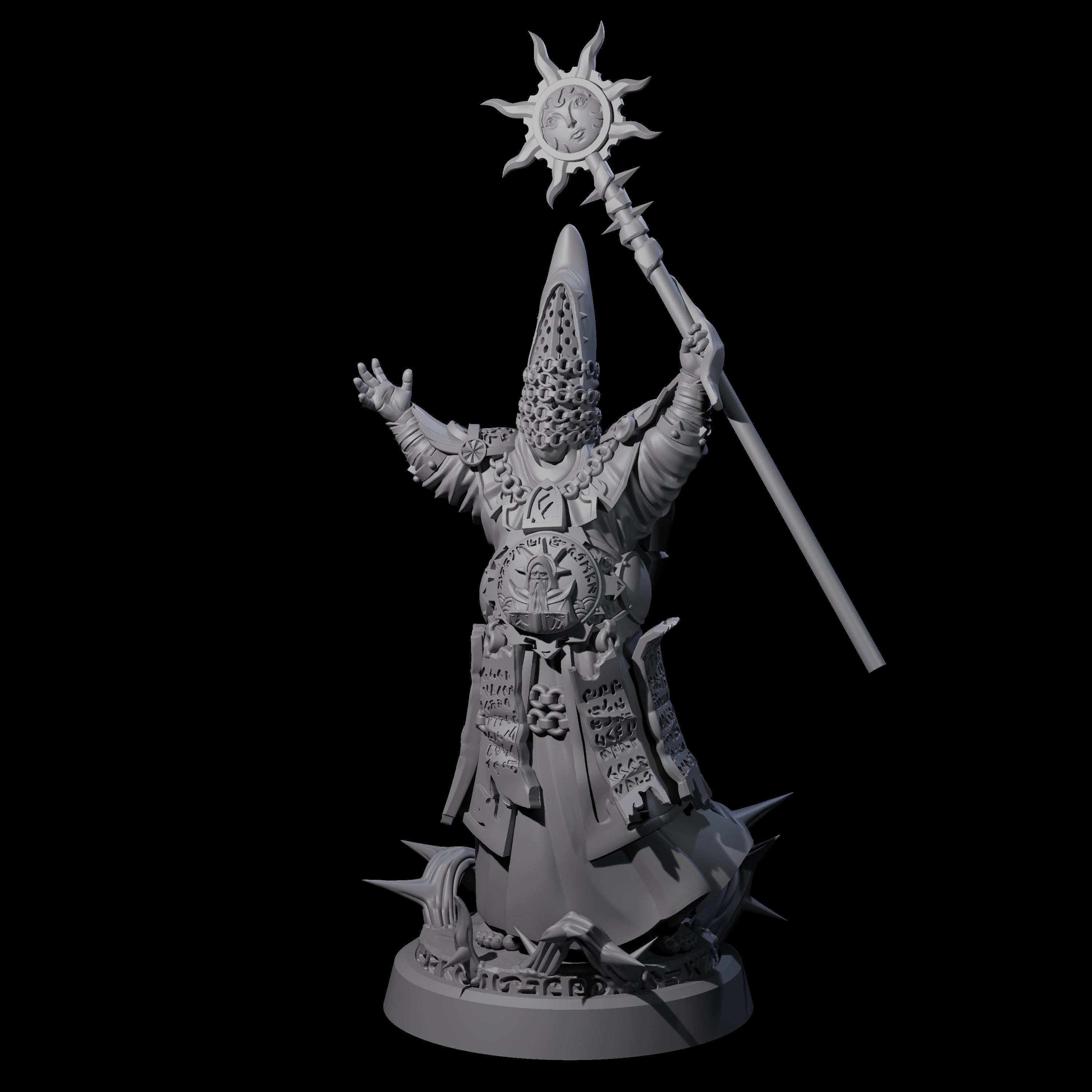 Worshipping Masked Clergy B Miniature for Dungeons and Dragons, Pathfinder or other TTRPGs