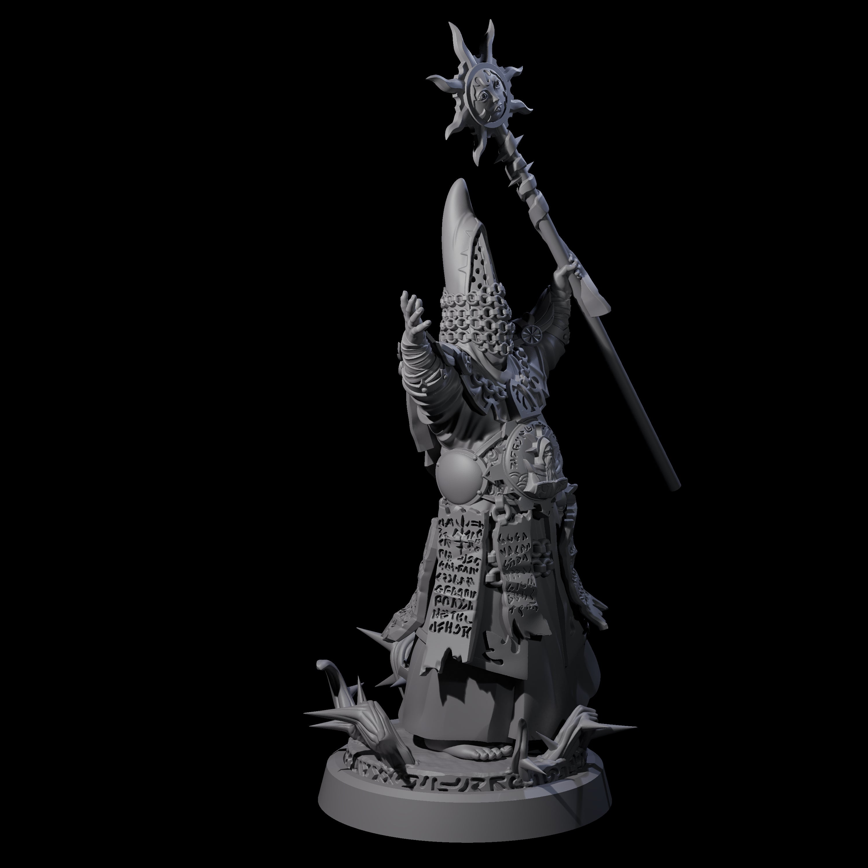 Worshipping Masked Clergy B Miniature for Dungeons and Dragons, Pathfinder or other TTRPGs