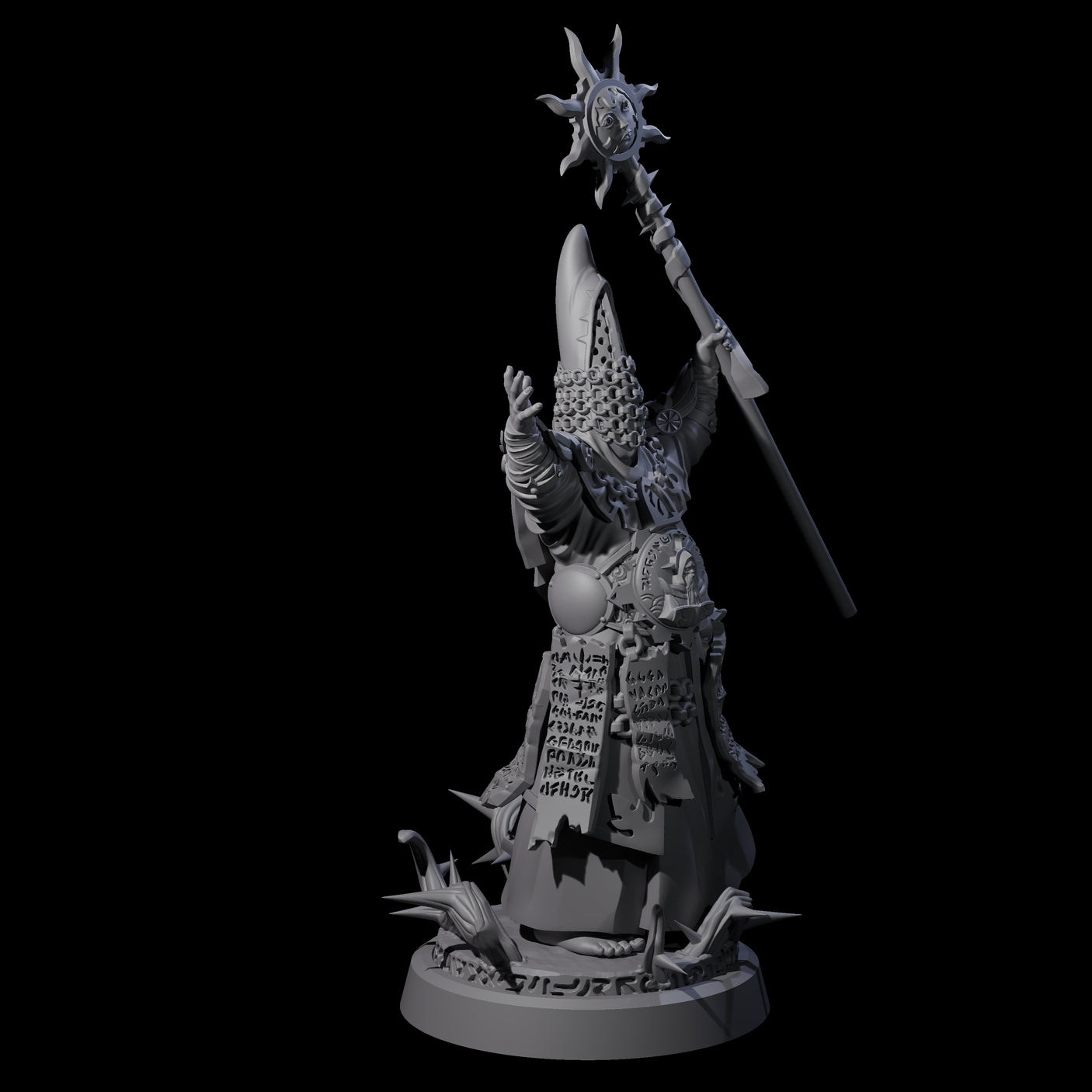 Worshipping Masked Clergy B Miniature for Dungeons and Dragons, Pathfinder or other TTRPGs