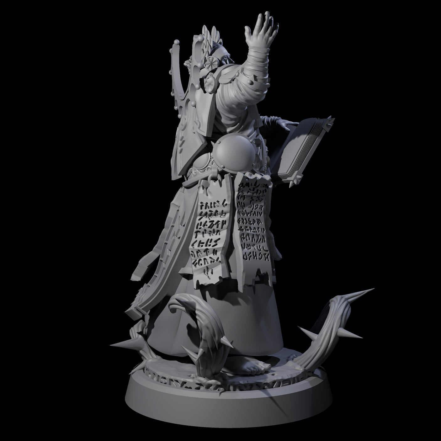 Worshipping Masked Clergy C Miniature for Dungeons and Dragons, Pathfinder or other TTRPGs