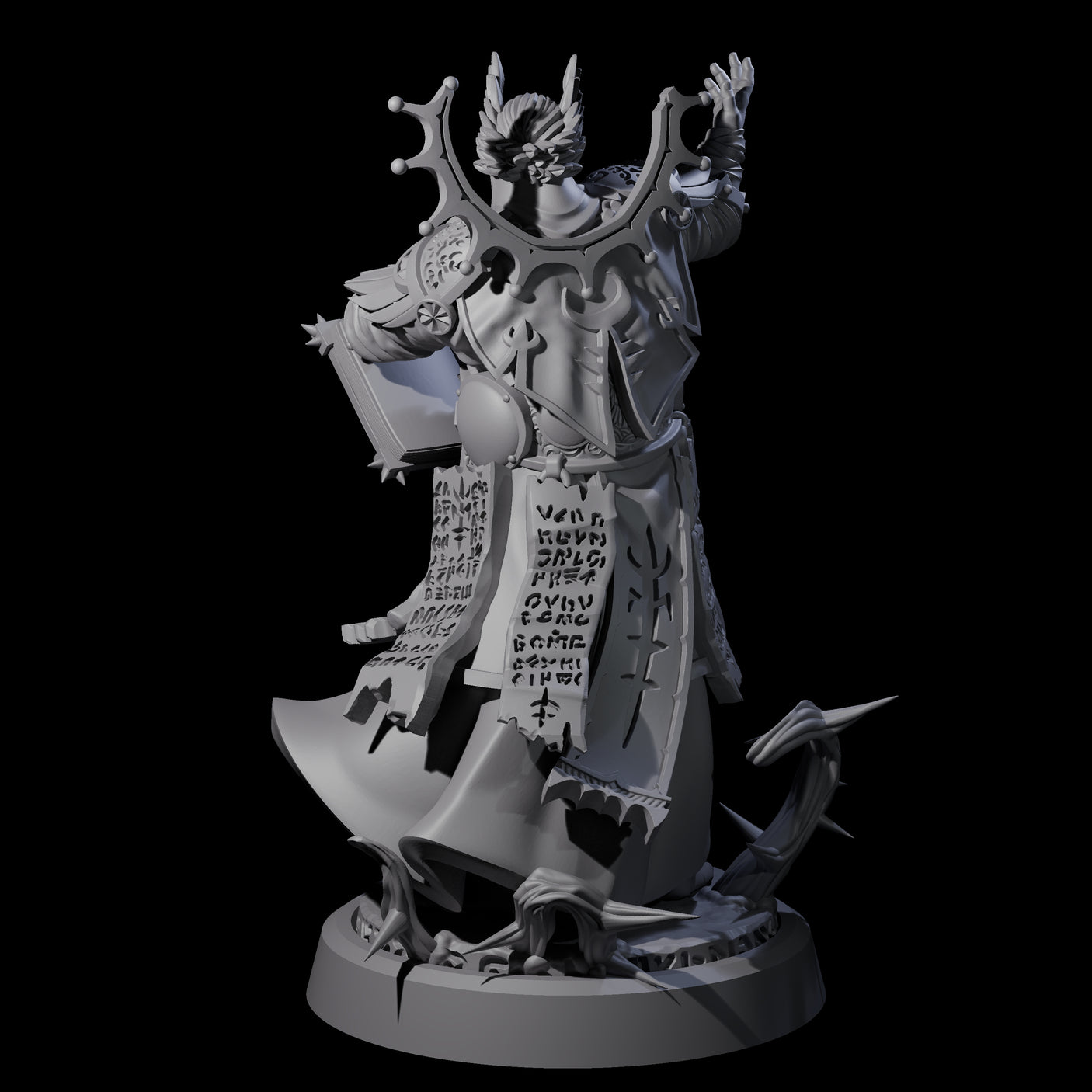 Worshipping Masked Clergy C Miniature for Dungeons and Dragons, Pathfinder or other TTRPGs