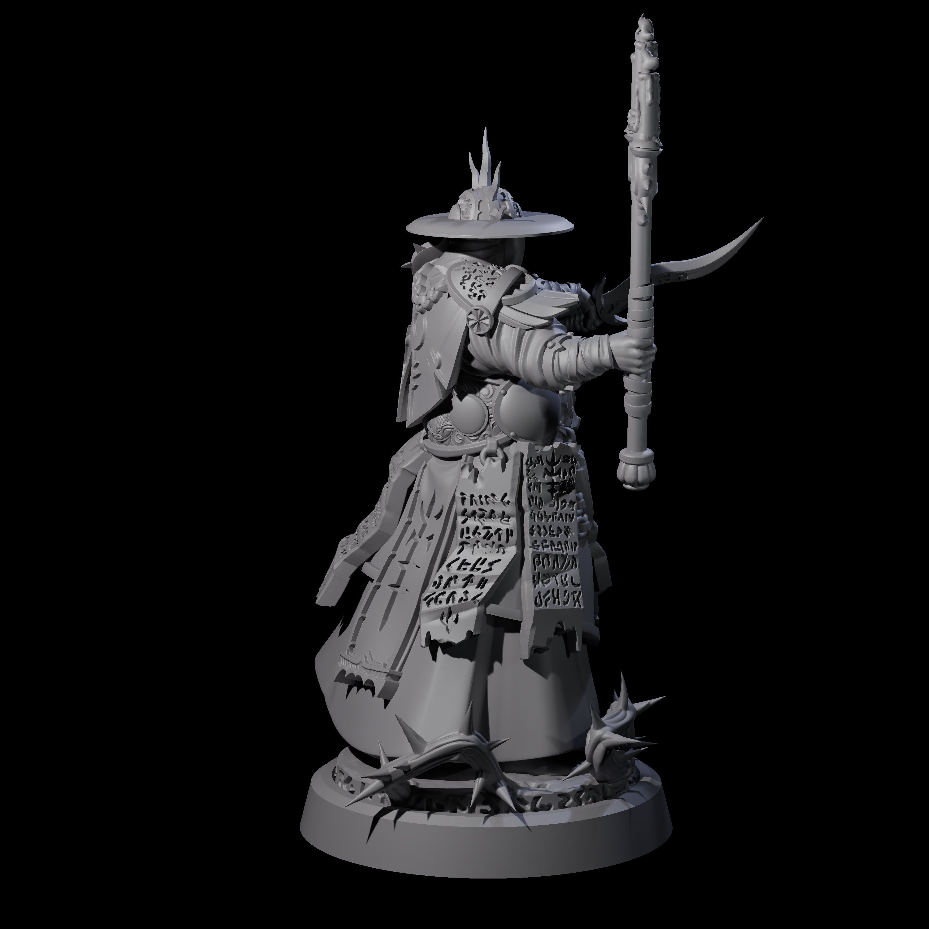 Worshipping Masked Clergy D Miniature for Dungeons and Dragons, Pathfinder or other TTRPGs