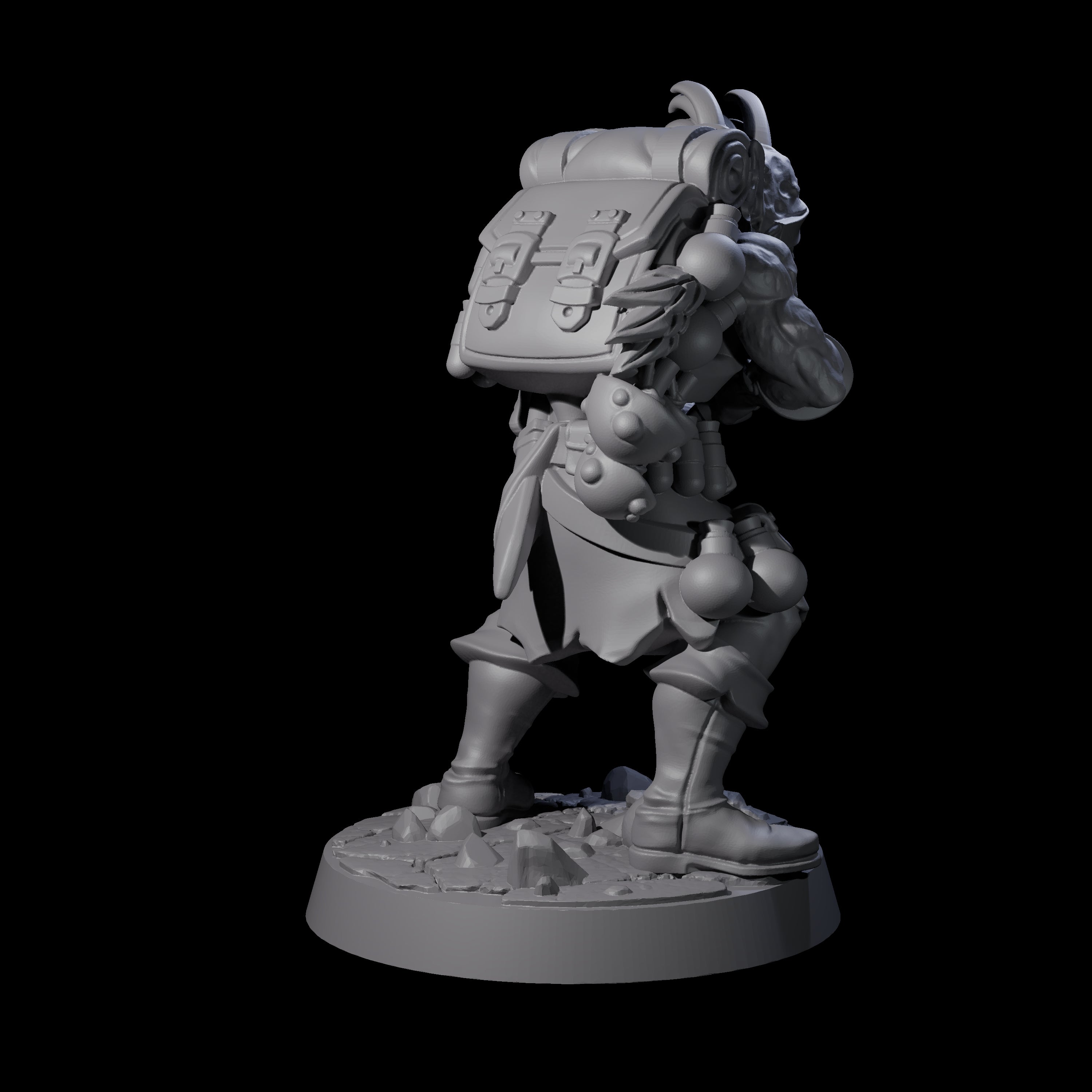 Wounded Goblin Alchemist Miniature for Dungeons and Dragons, Pathfinder or other TTRPGs