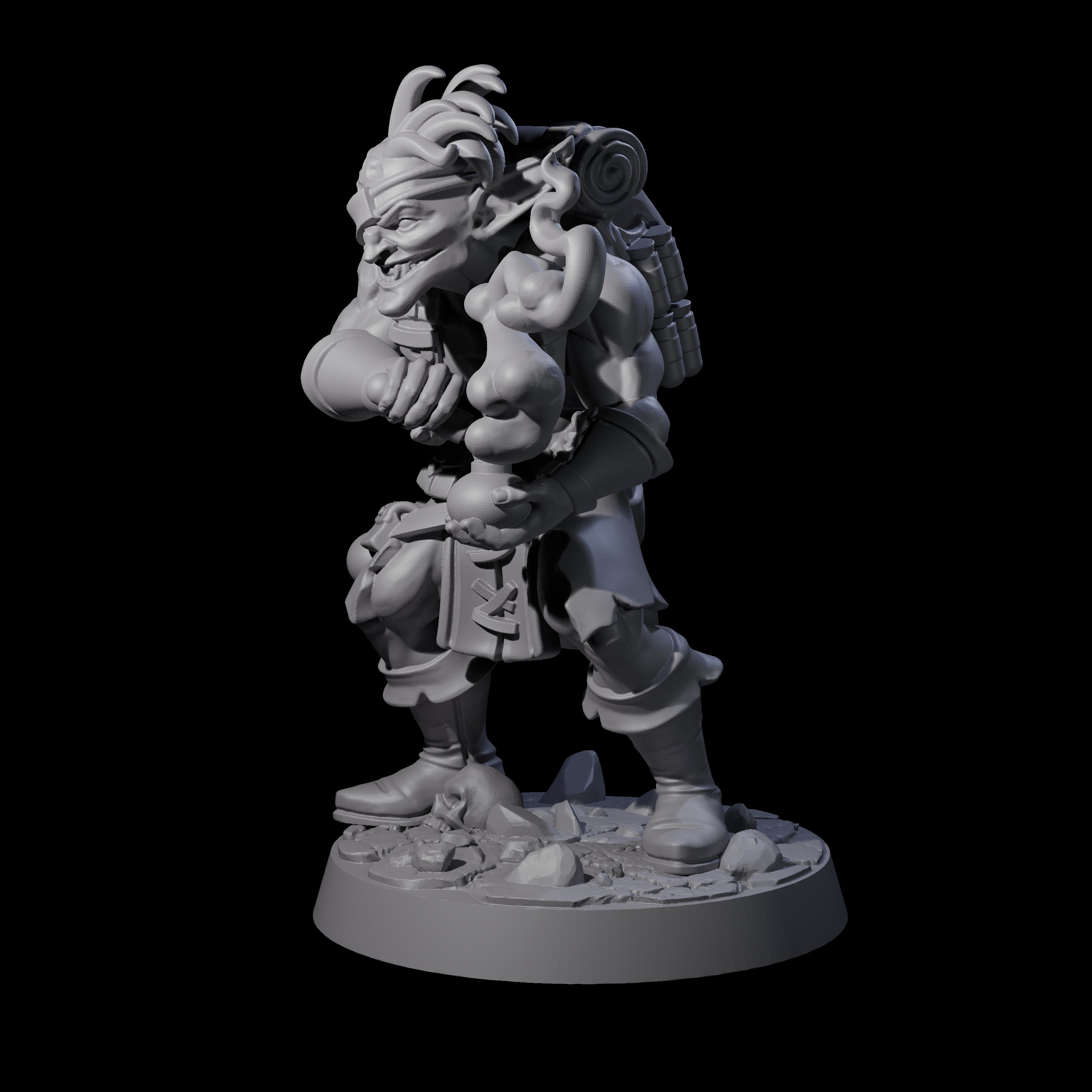 Wounded Goblin Alchemist Miniature for Dungeons and Dragons, Pathfinder or other TTRPGs