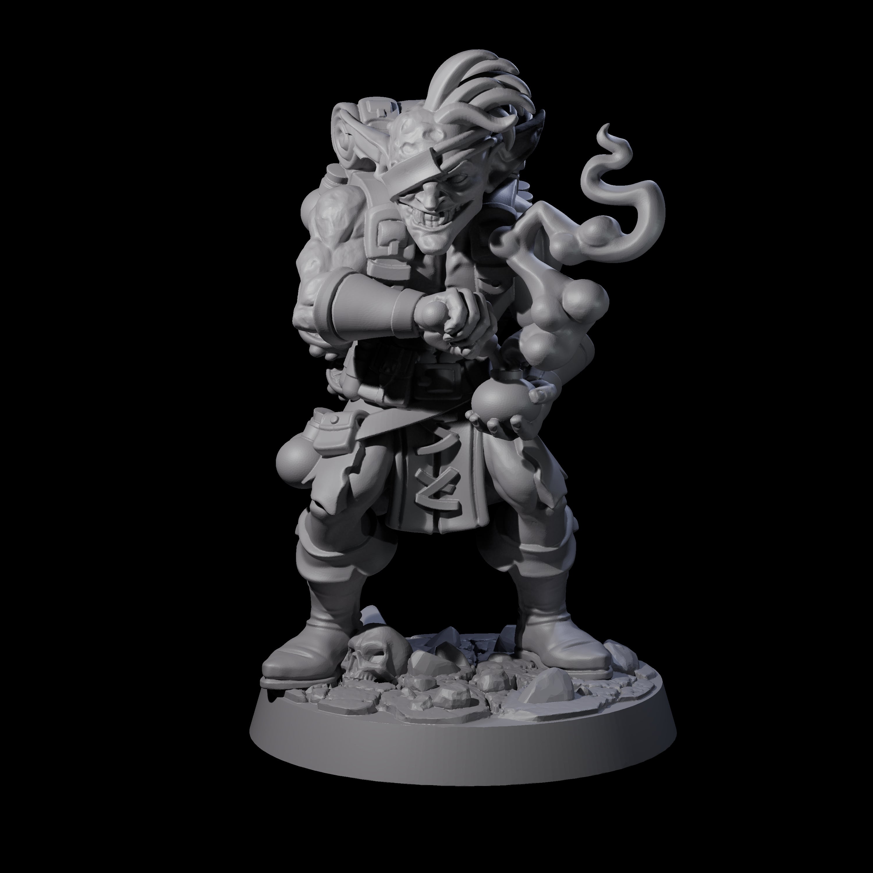 Wounded Goblin Alchemist Miniature for Dungeons and Dragons, Pathfinder or other TTRPGs