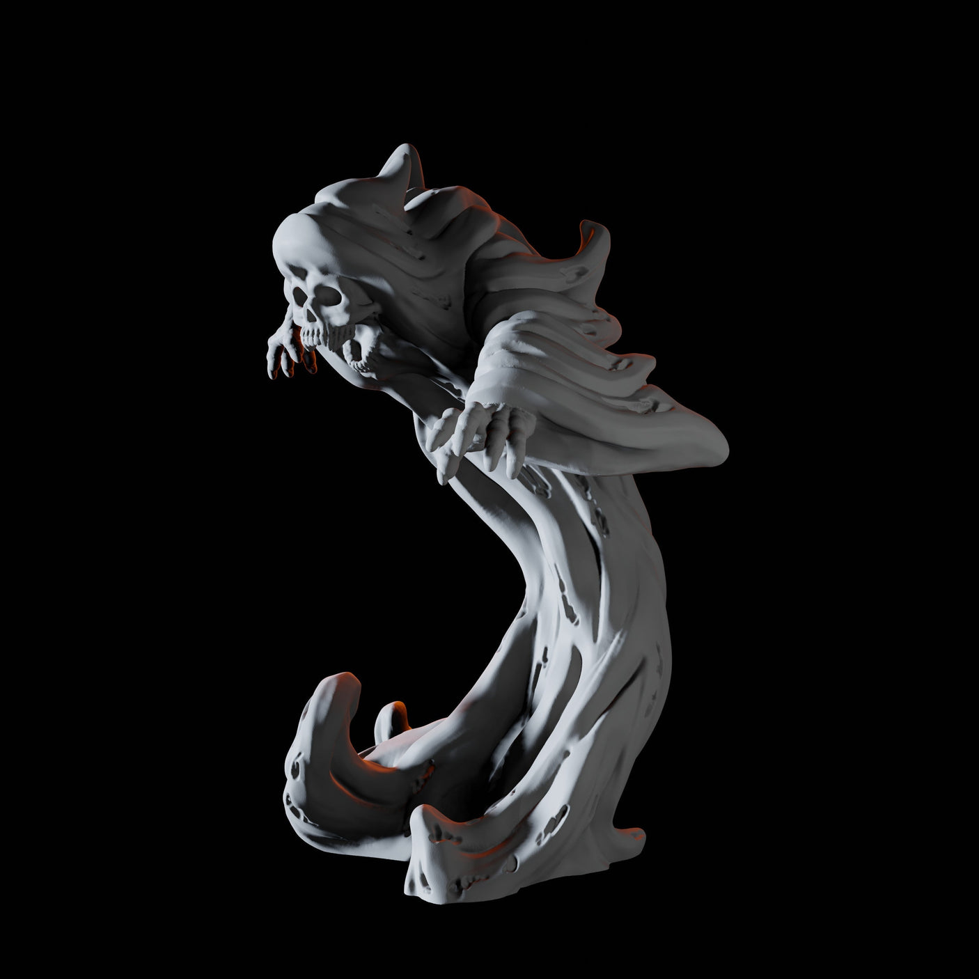 Wraith Miniature for Dungeons and Dragons, Pathfinder or other TTRPGs