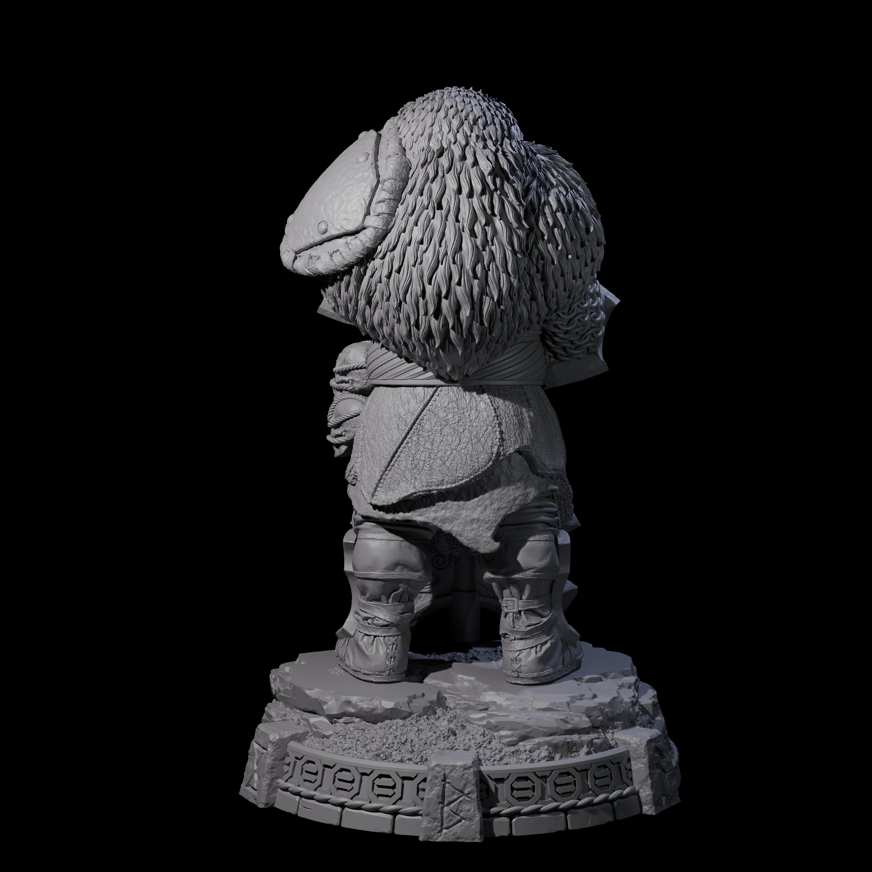 Wrapped Up Warrior of the North A Miniature for Dungeons and Dragons, Pathfinder or other TTRPGs