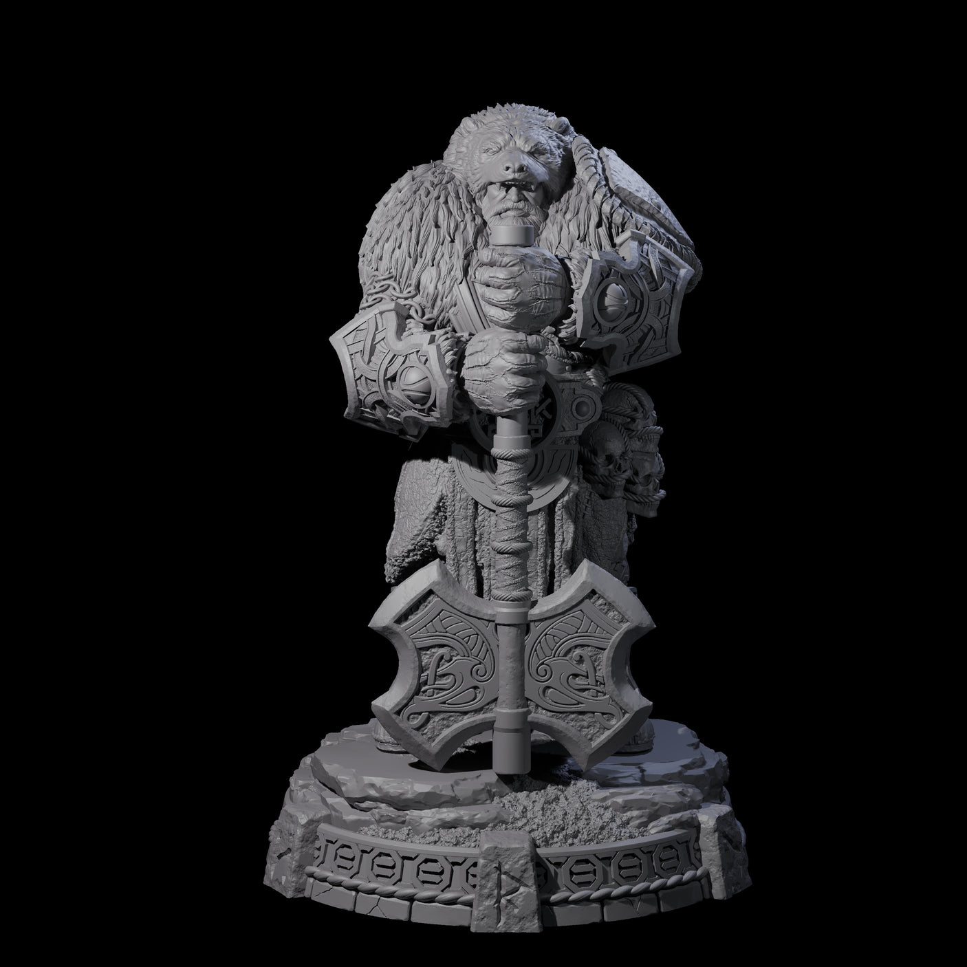 Wrapped Up Warriors of the North Miniature for Dungeons and Dragons, Pathfinder or other TTRPGs