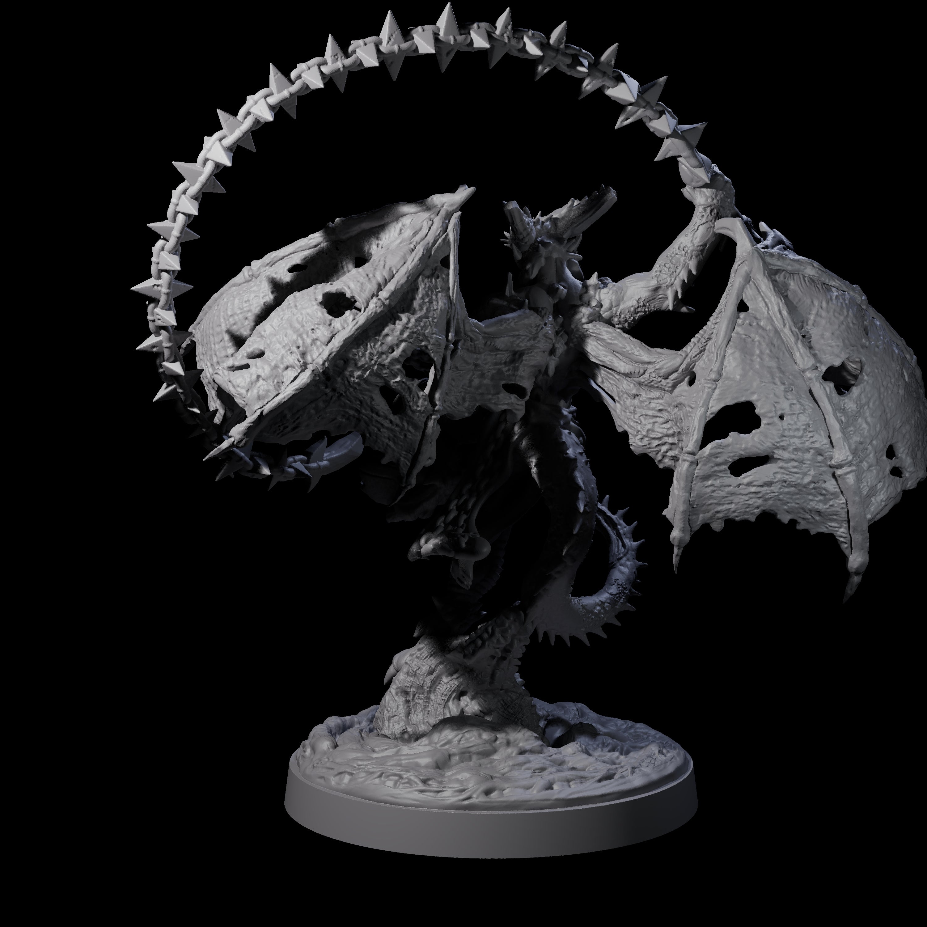 Wrathful Demon Courtier A Miniature for Dungeons and Dragons, Pathfinder or other TTRPGs