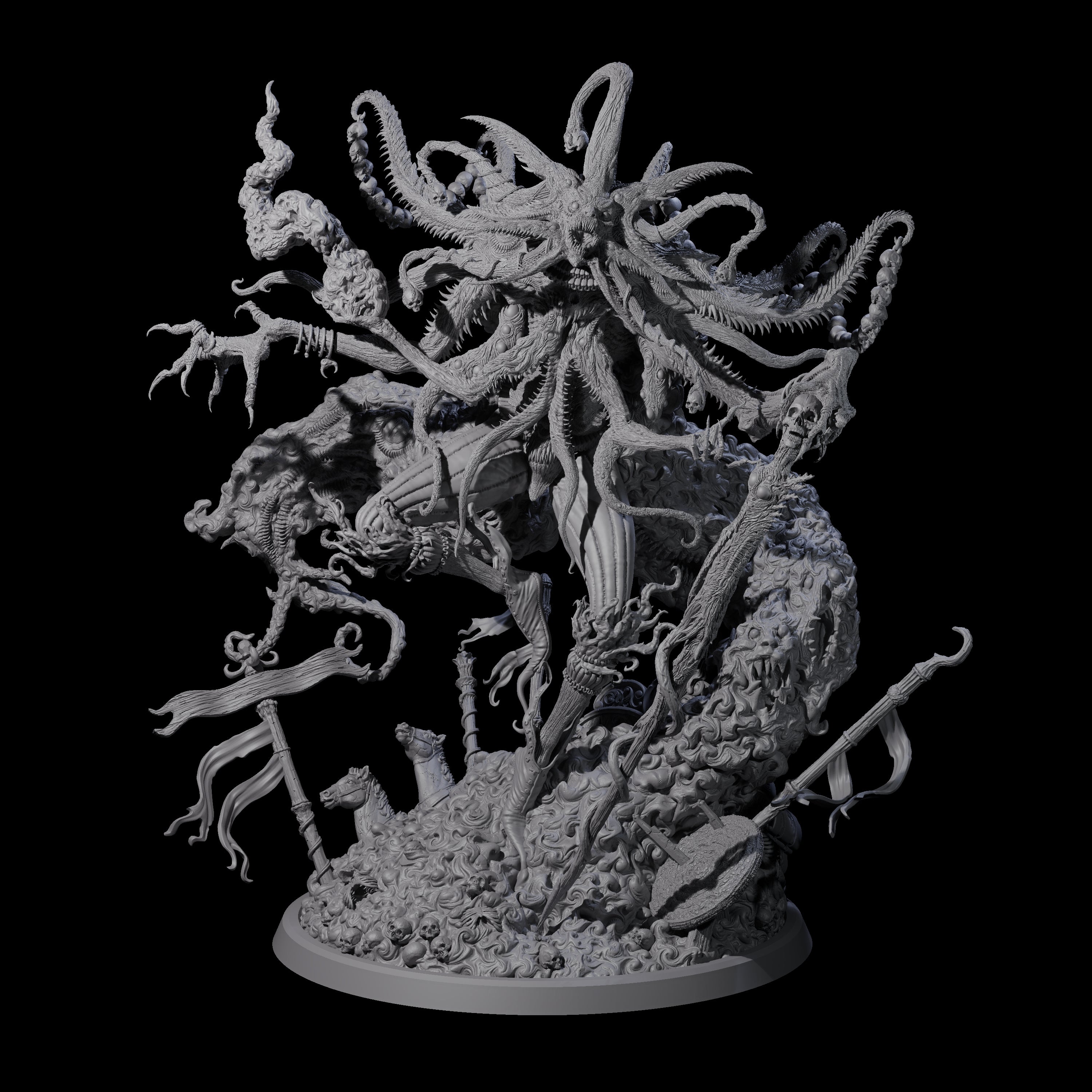 Writhing Star Spawn Seer Miniature for Dungeons and Dragons, Pathfinder or other TTRPGs
