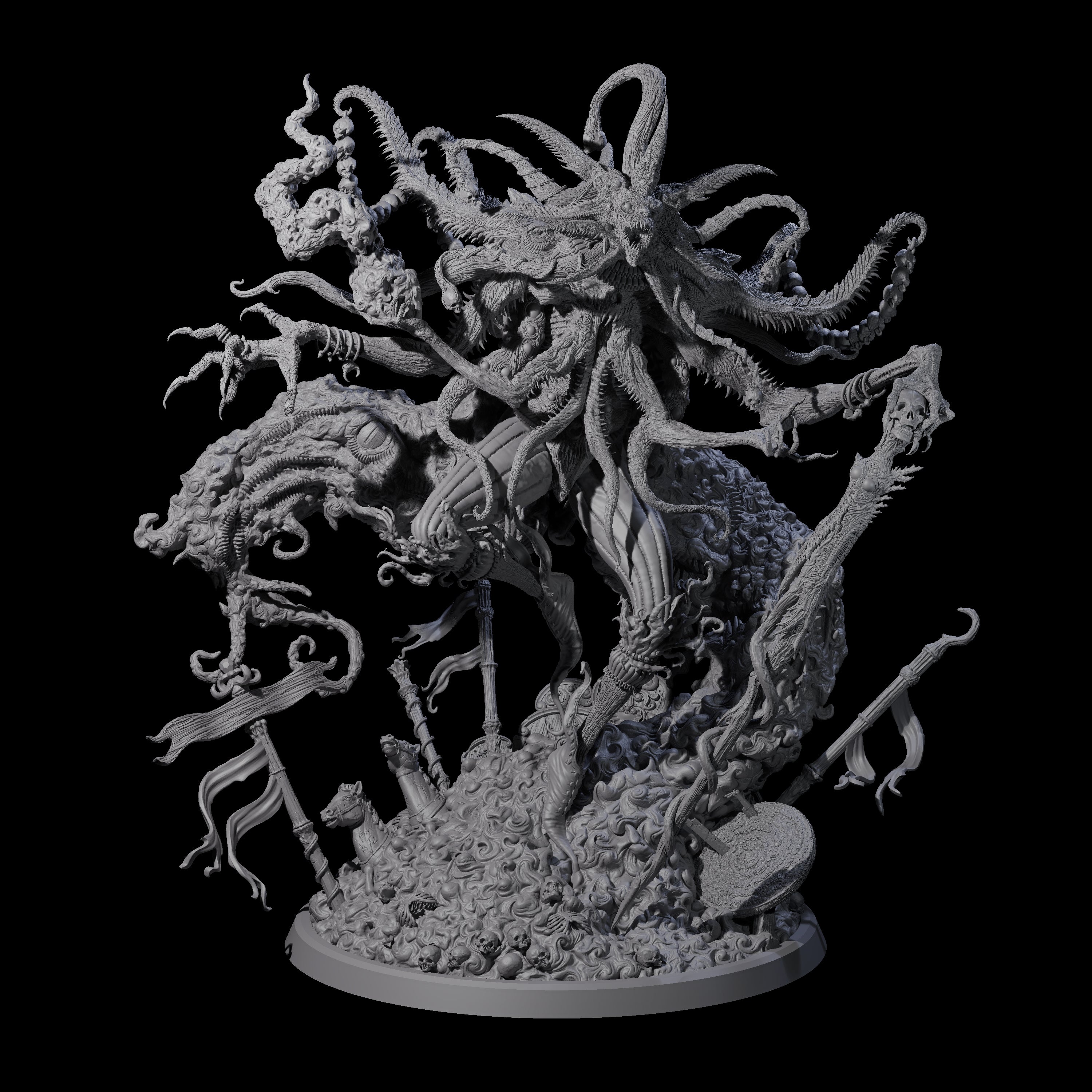 Writhing Star Spawn Seer Miniature for Dungeons and Dragons, Pathfinder or other TTRPGs