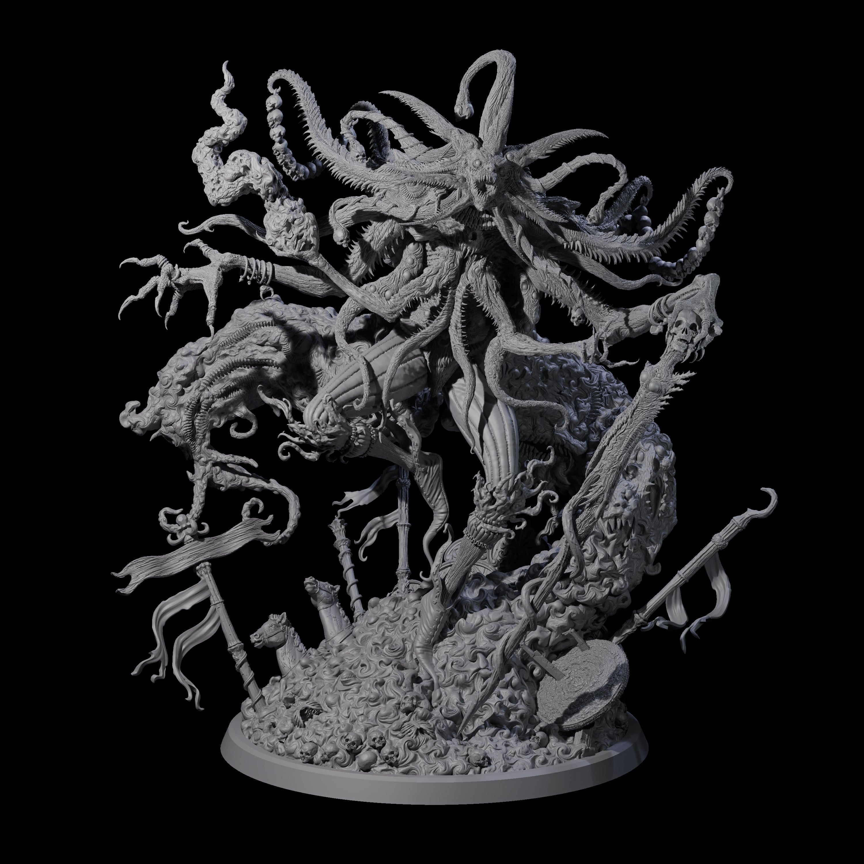 Writhing Star Spawn Seer Miniature for Dungeons and Dragons, Pathfinder or other TTRPGs