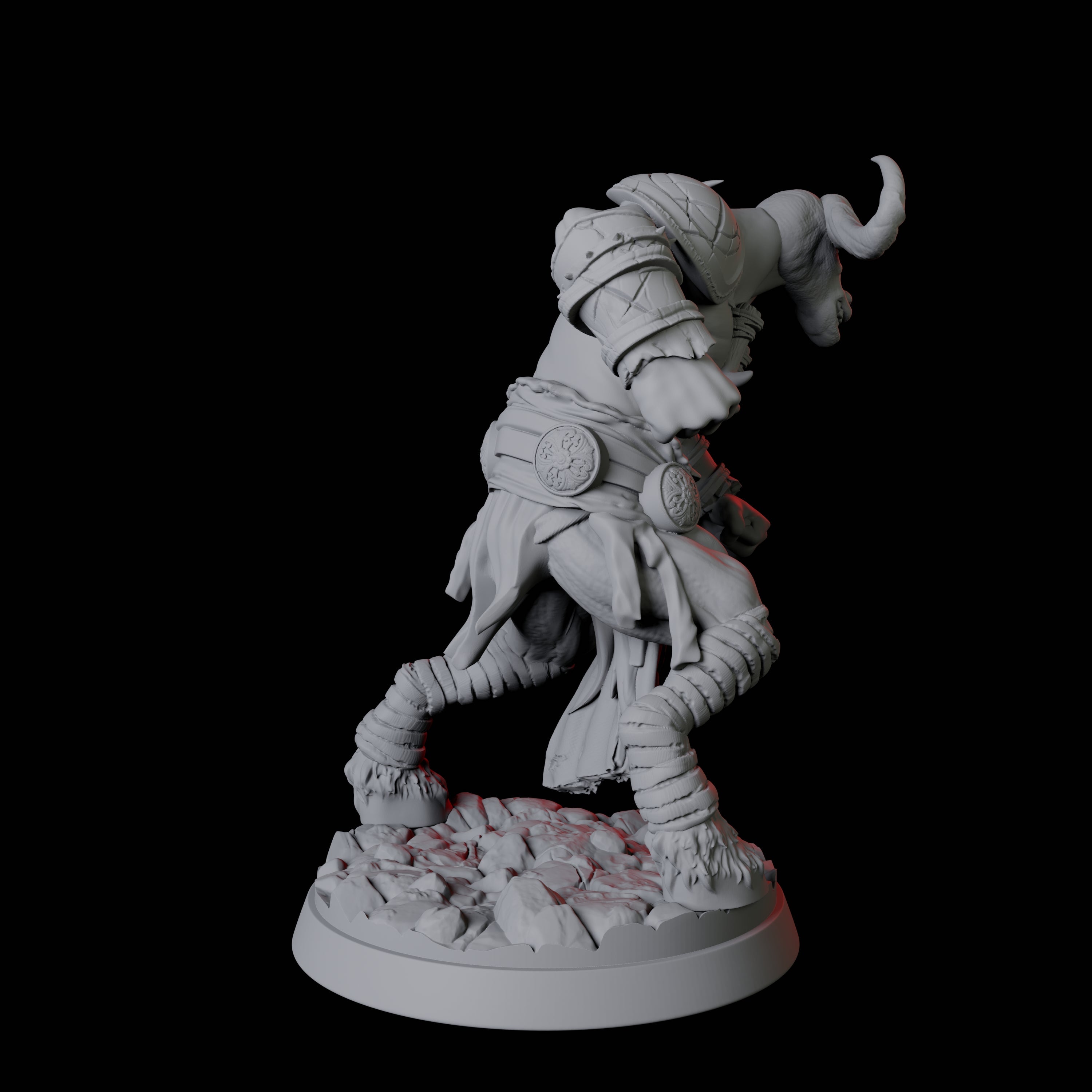 Yakfolk Pit Fighter Miniature for Dungeons and Dragons, Pathfinder or other TTRPGs
