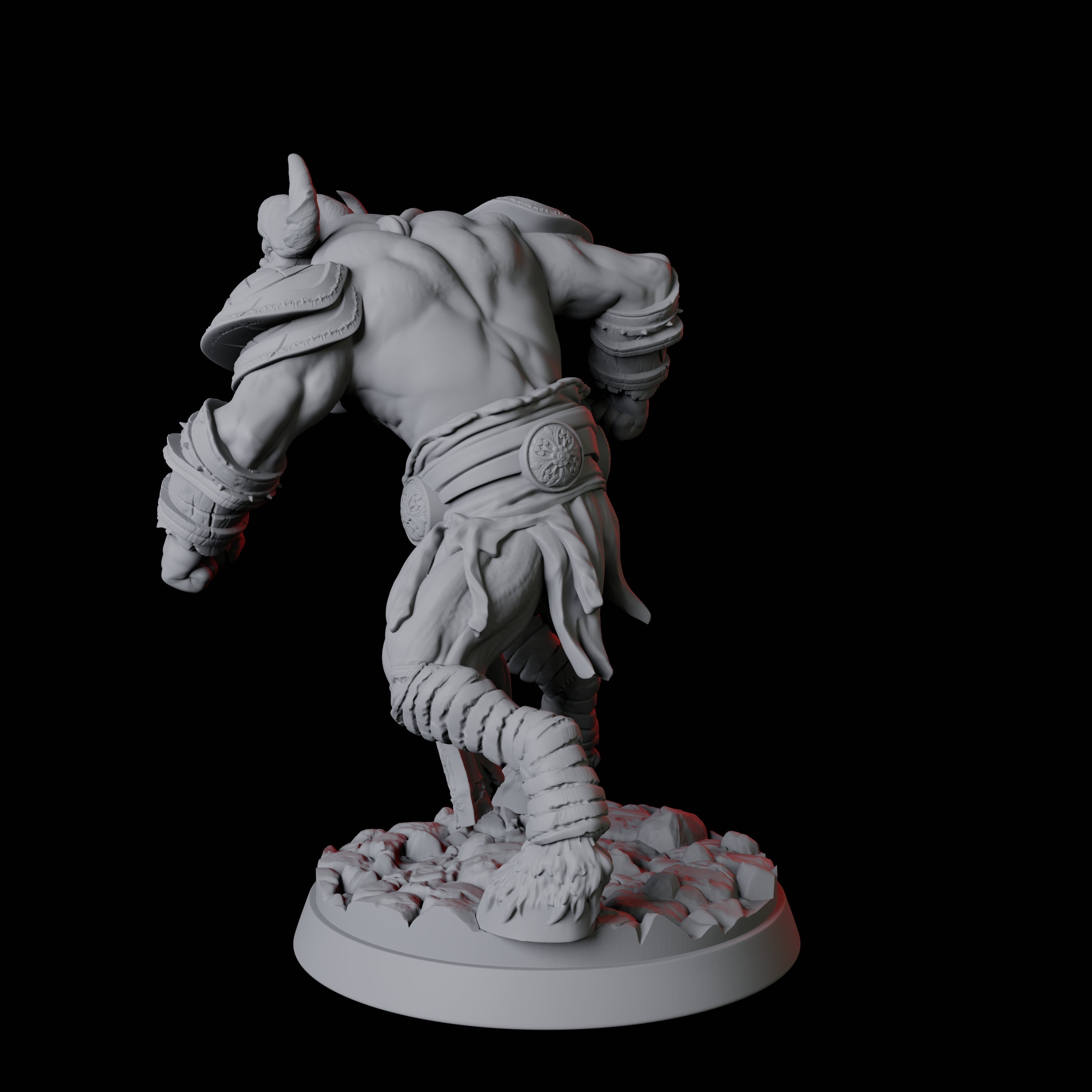 Yakfolk Pit Fighter Miniature for Dungeons and Dragons, Pathfinder or other TTRPGs