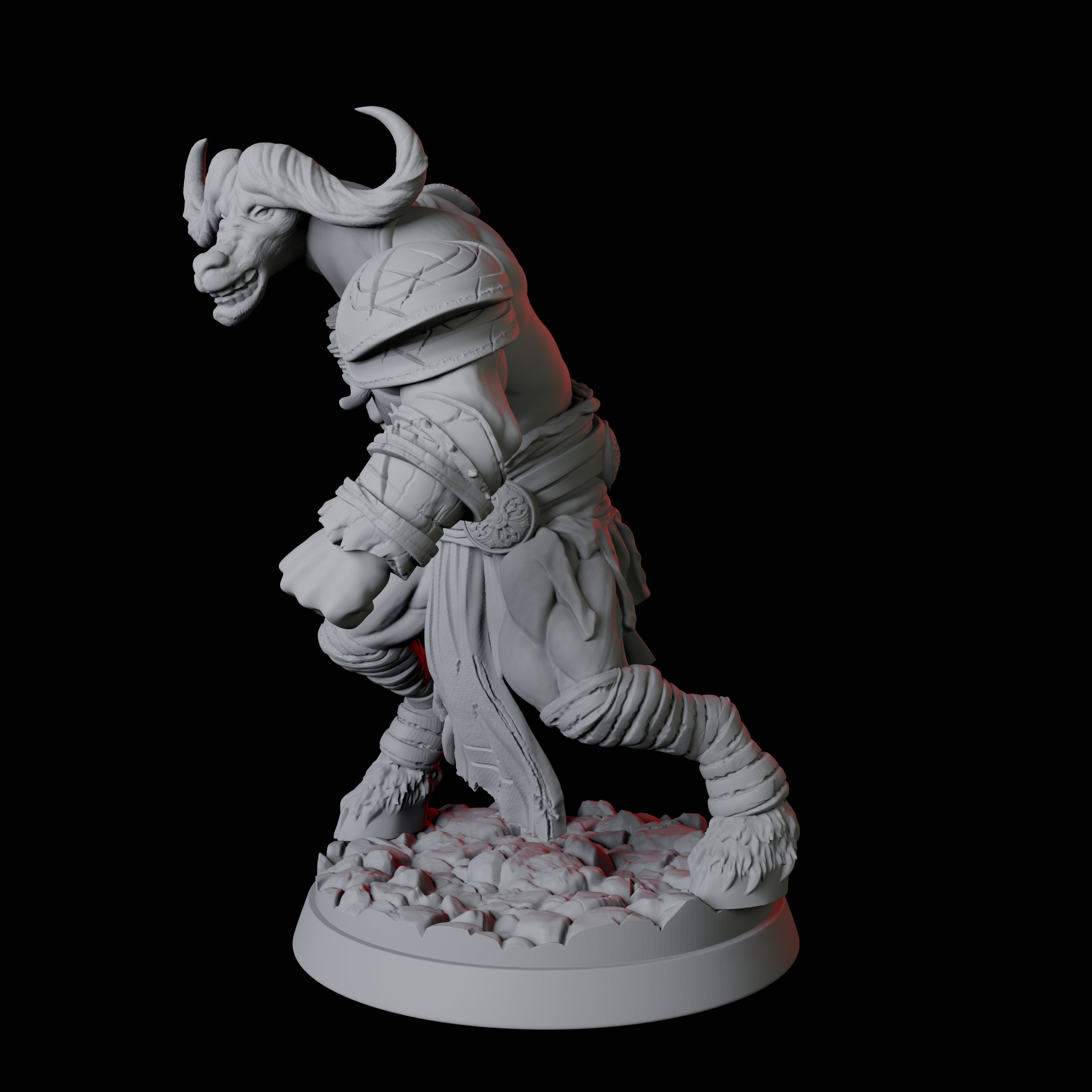 Yakfolk Pit Fighter Miniature for Dungeons and Dragons, Pathfinder or other TTRPGs