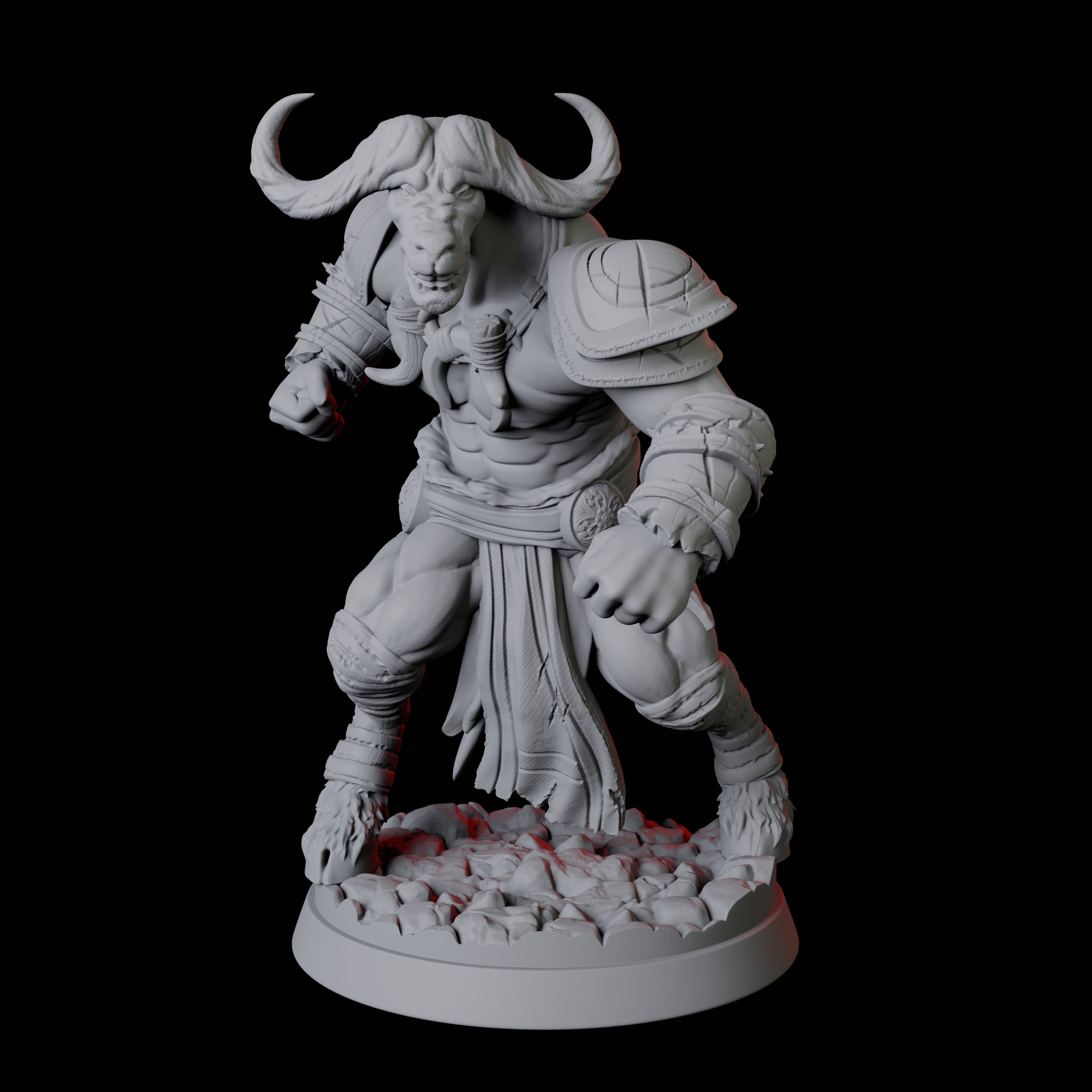 Yakfolk Pit Fighter Miniature for Dungeons and Dragons, Pathfinder or other TTRPGs